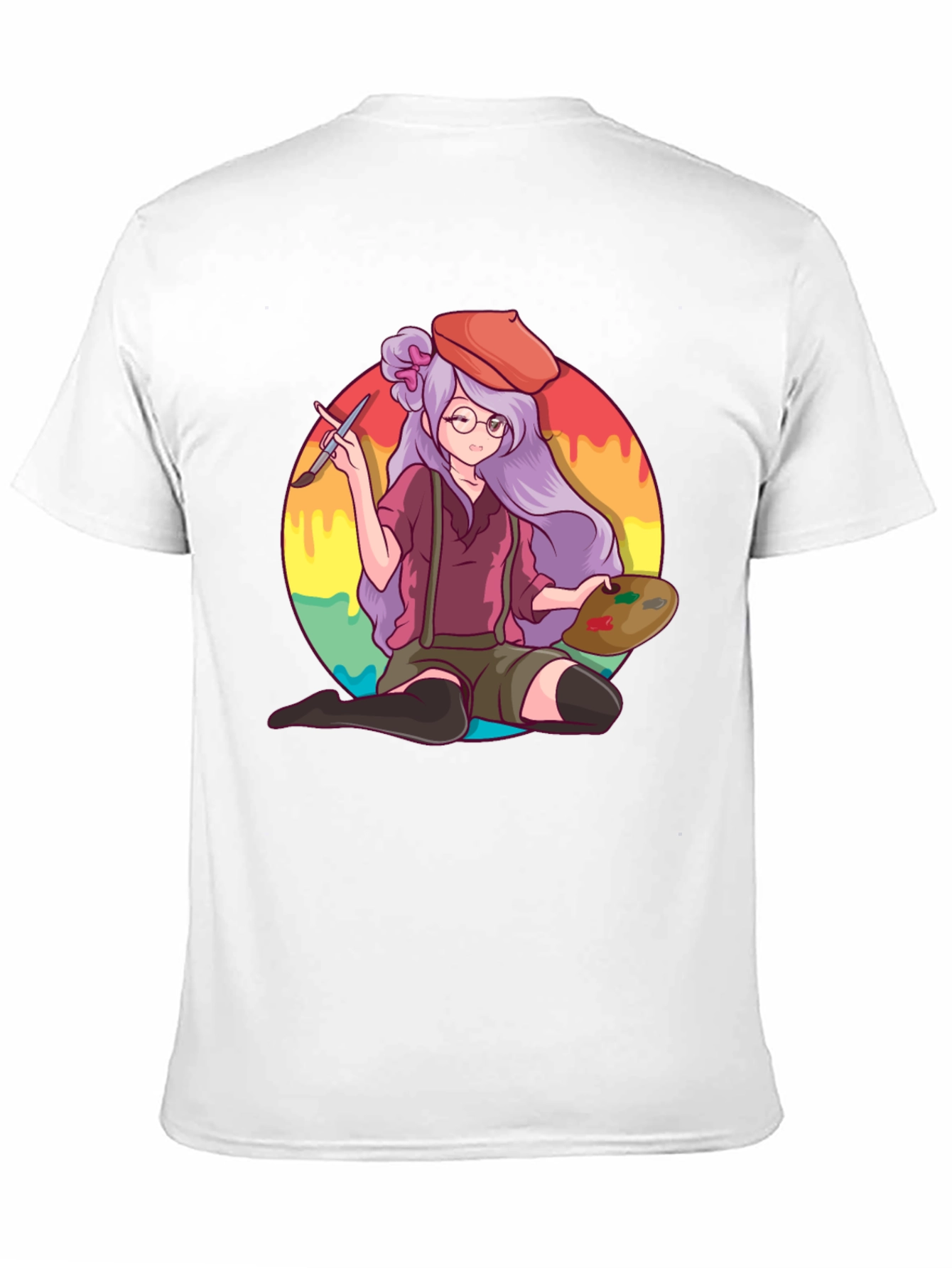 Anime Artist T-Shirt - Painter Graphic Tee