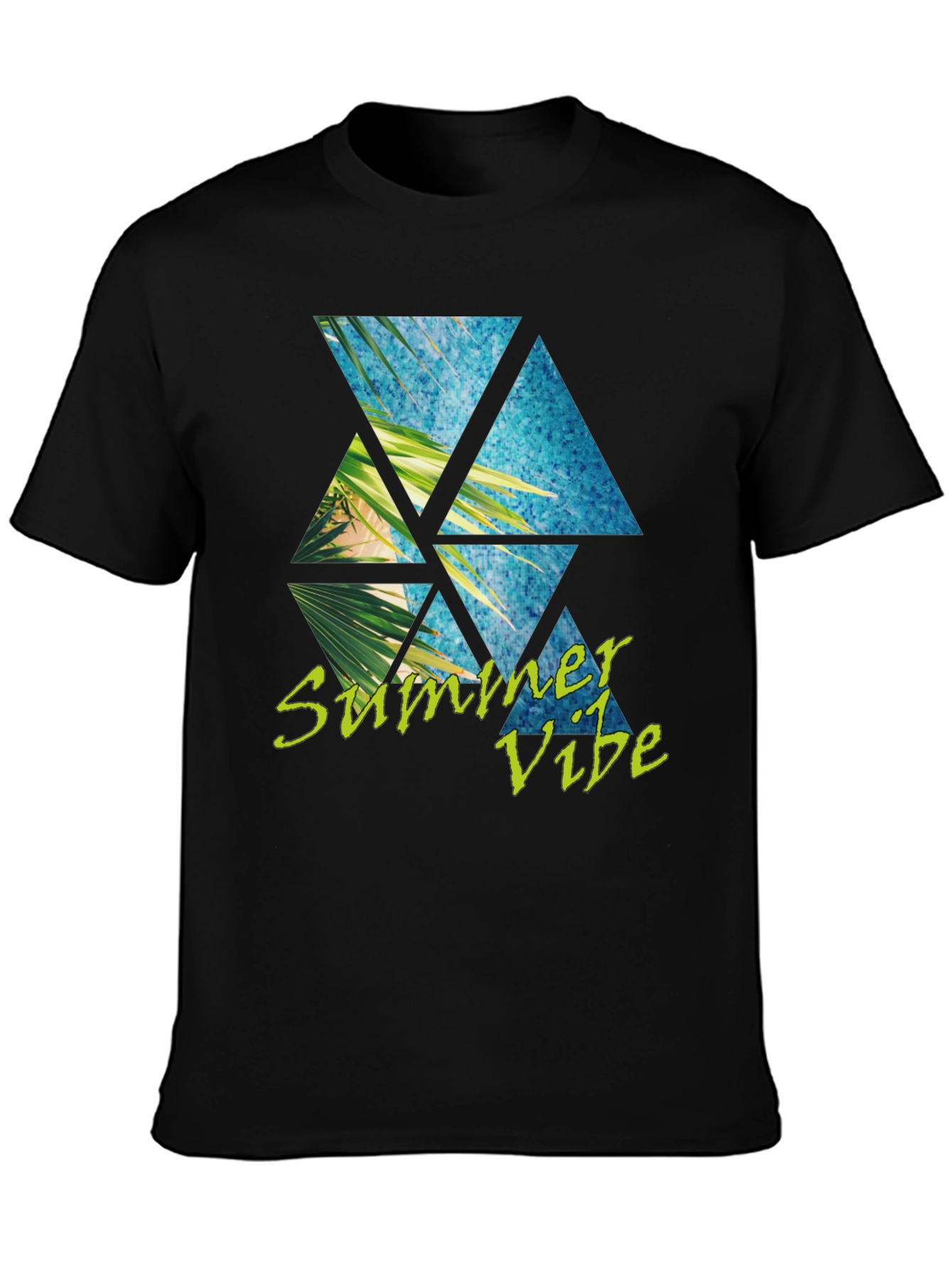 Summer Vibe T-Shirt: Tropical Triangle Design