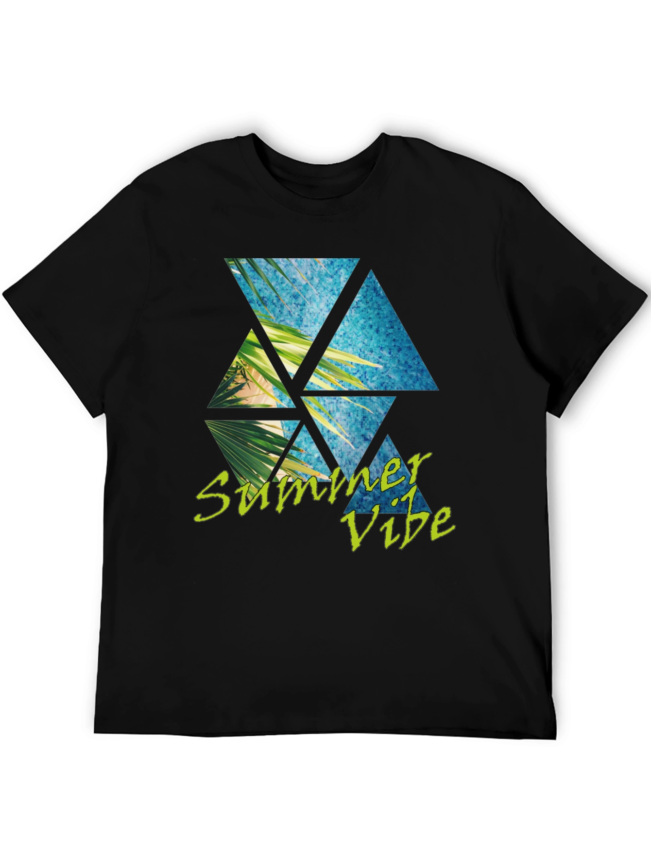 Summer Vibe T-Shirt: Tropical Triangle Design