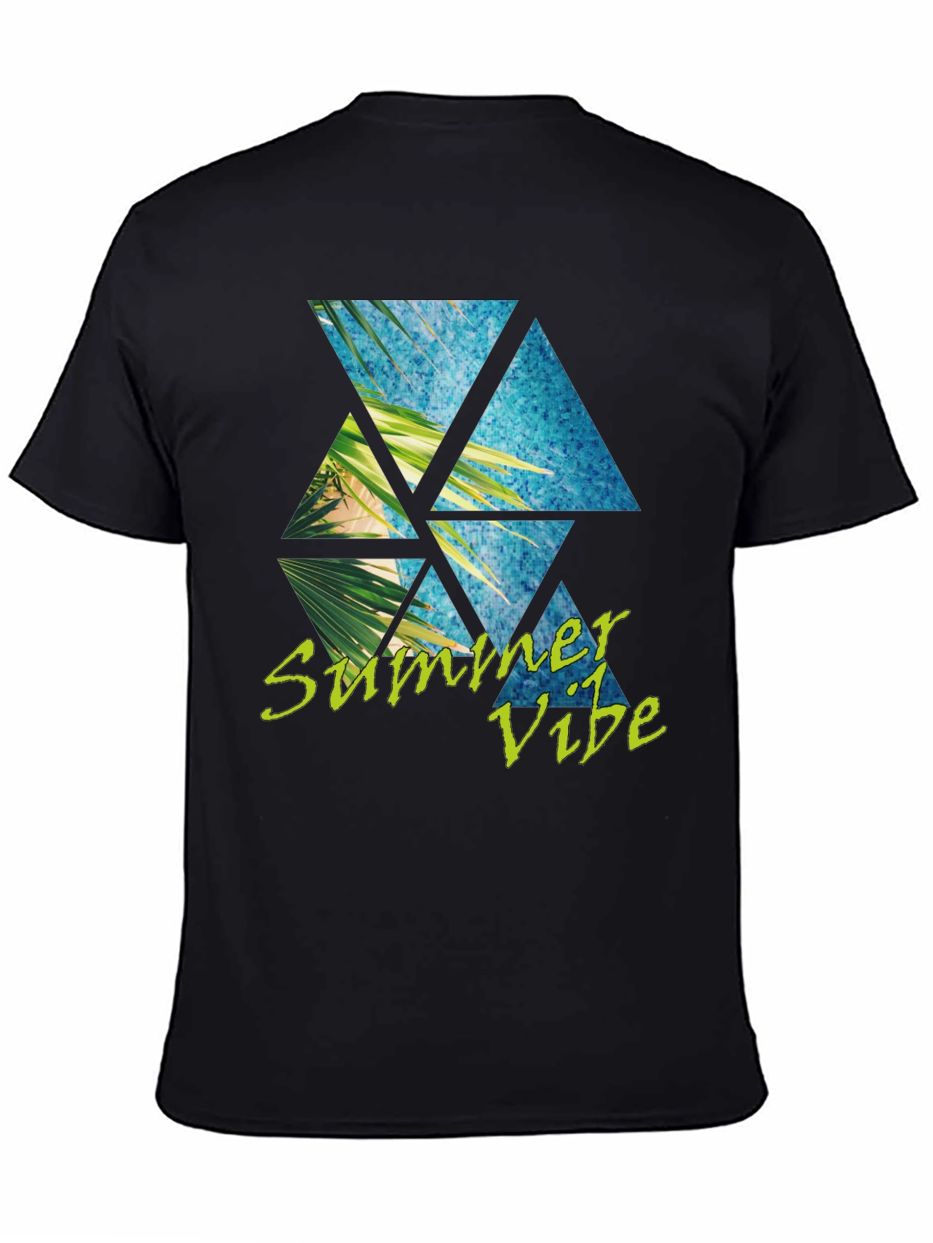 Summer Vibe T-Shirt: Tropical Triangle Design