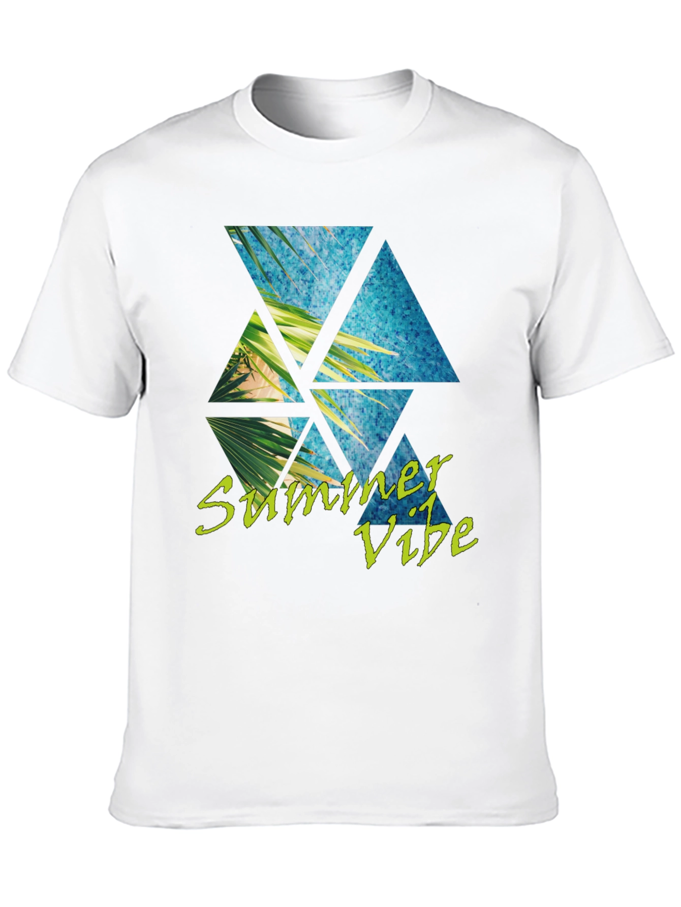 Summer Vibe T-Shirt: Tropical Triangle Design