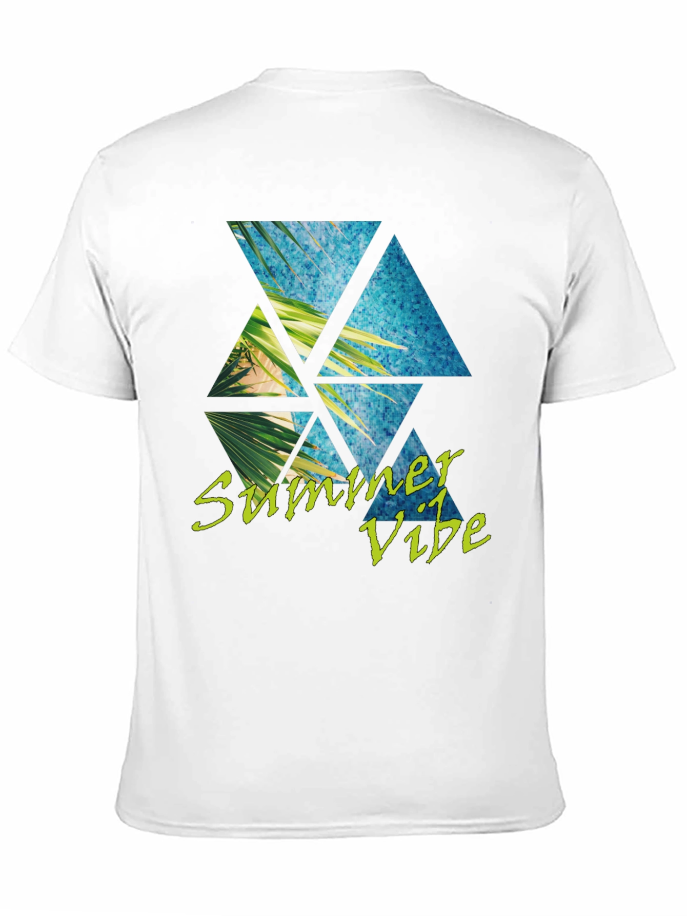 Summer Vibe T-Shirt: Tropical Triangle Design