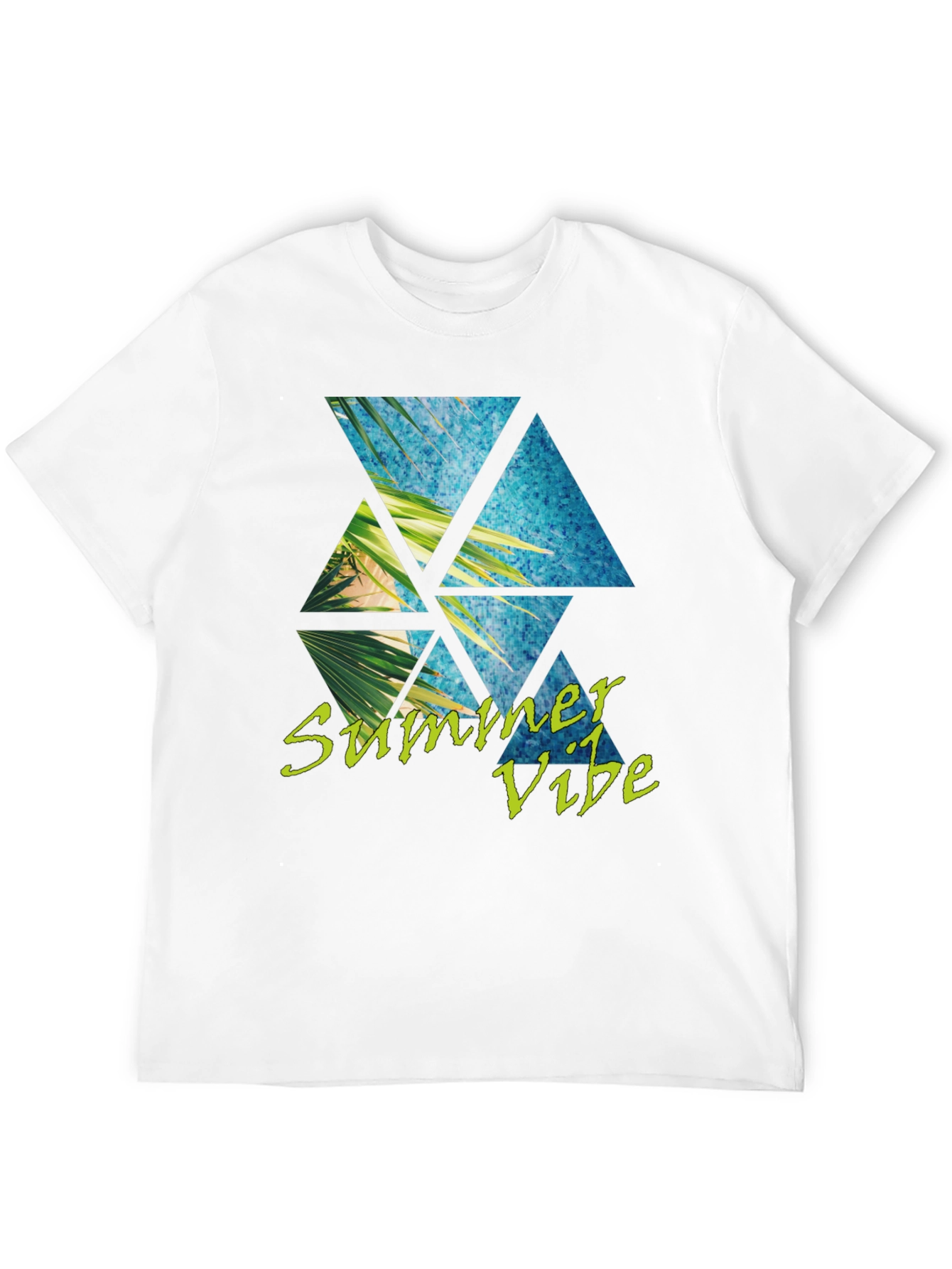 Summer Vibe T-Shirt: Tropical Triangle Design