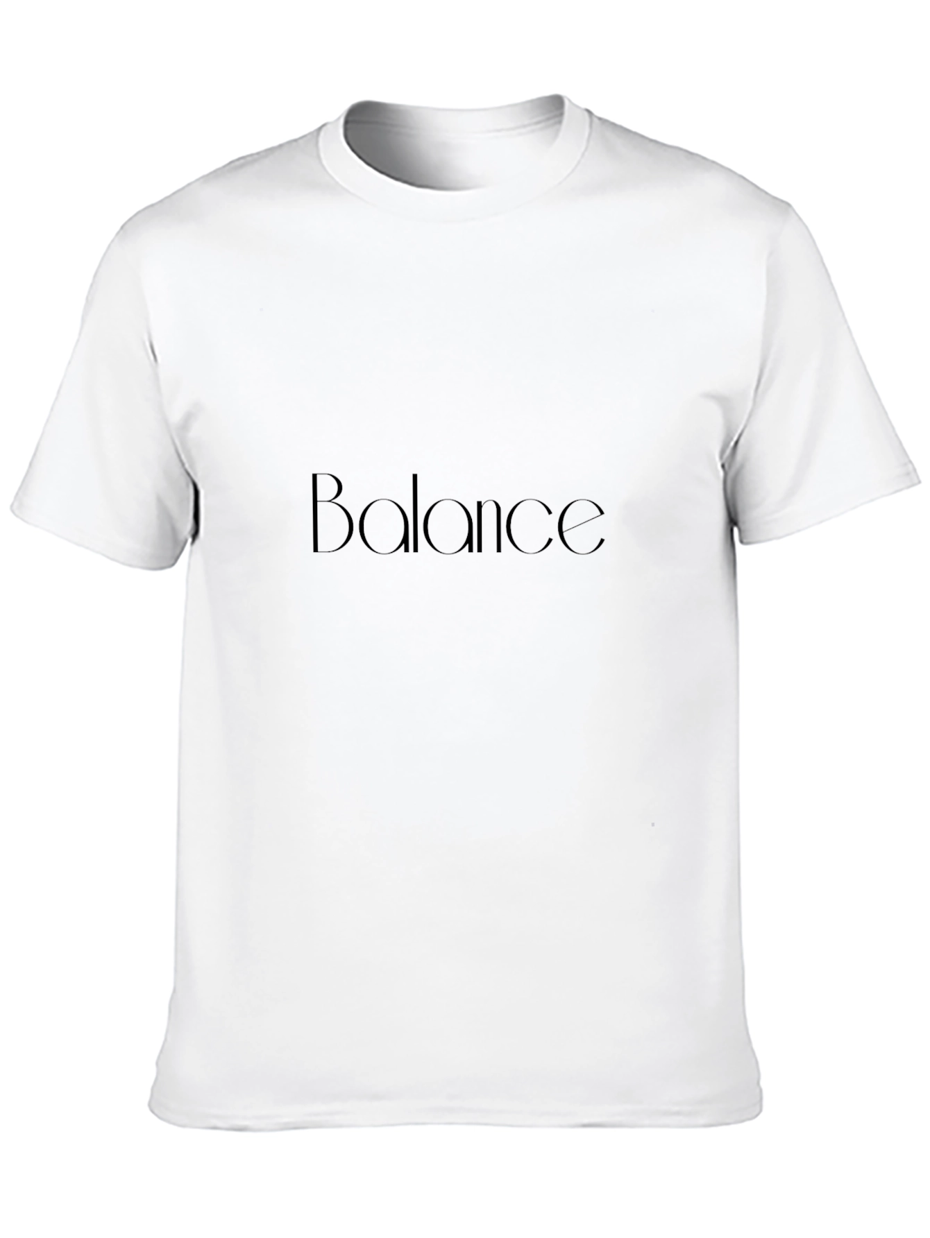 Balance Black T-Shirt - Minimalist Design