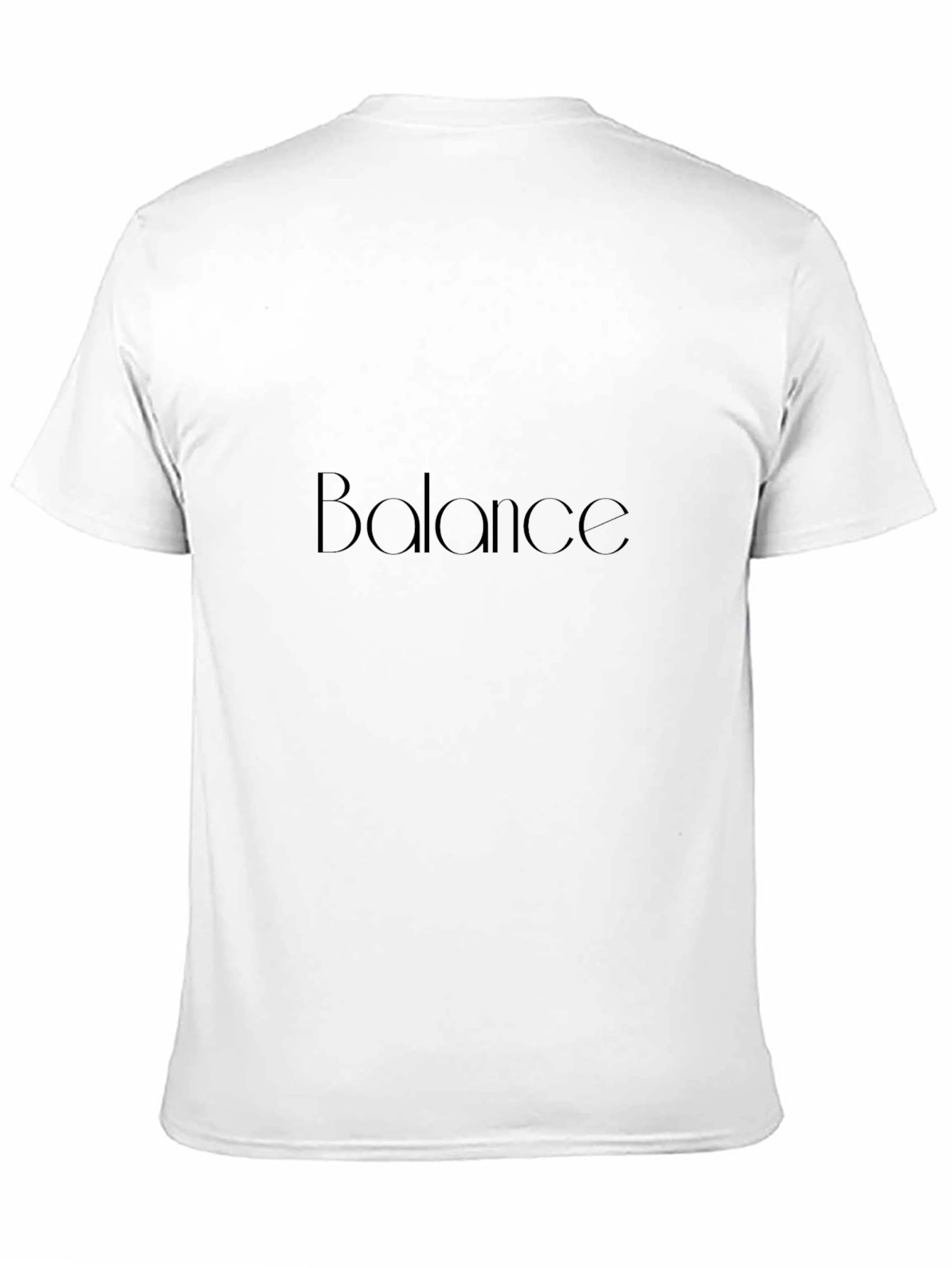 Balance Black T-Shirt - Minimalist Design