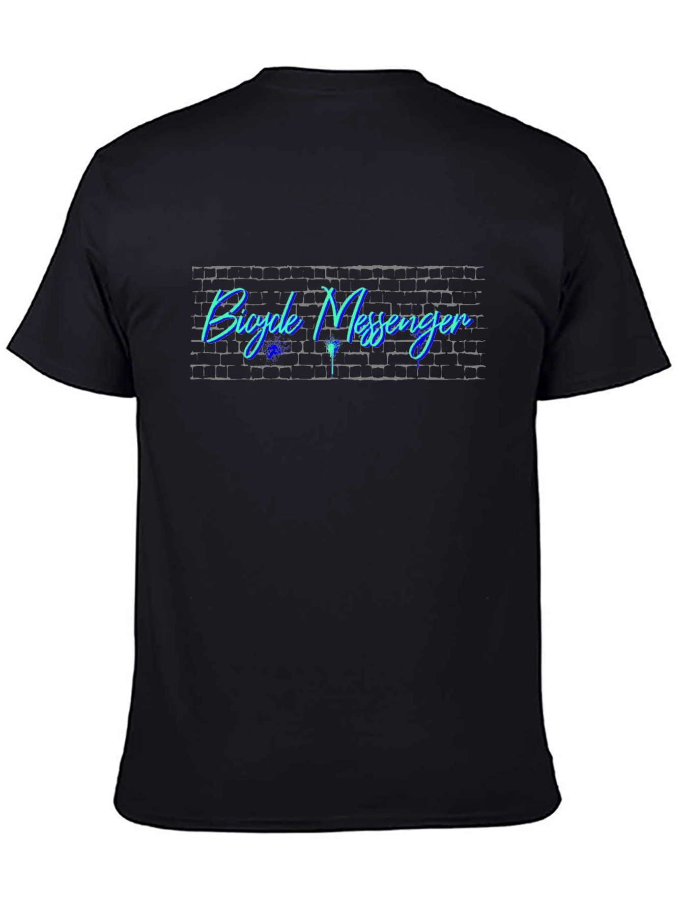 Bicycle Messenger Black T-Shirt - Urban Style