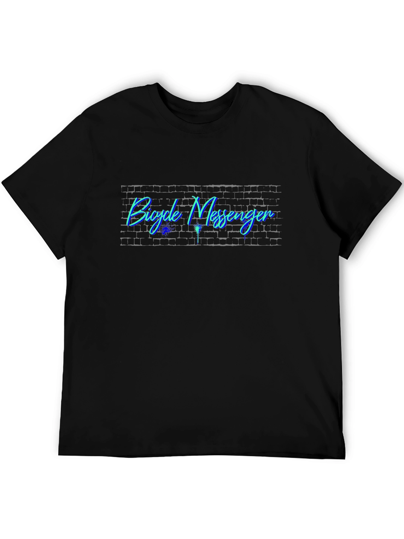 Bicycle Messenger Black T-Shirt - Urban Style