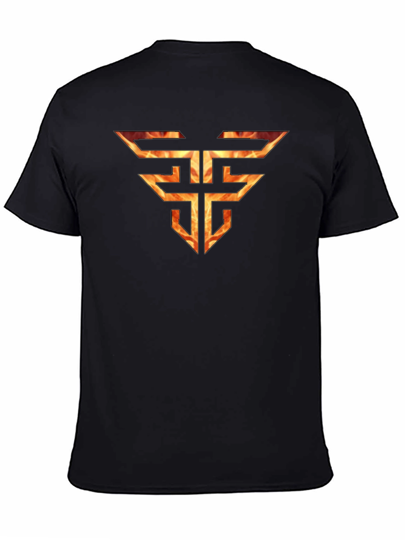 Fiery Logo Tee - Black Graphic T-Shirt