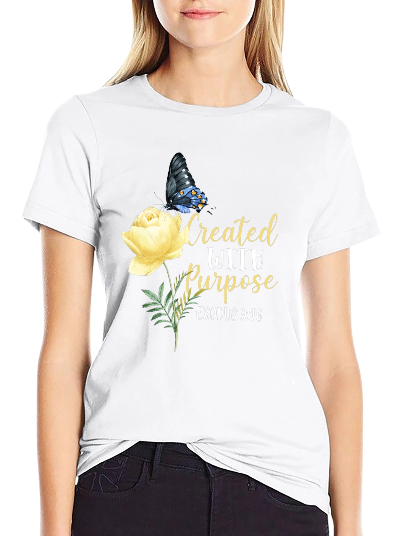 Created With Purpose Butterfly T-Shirt