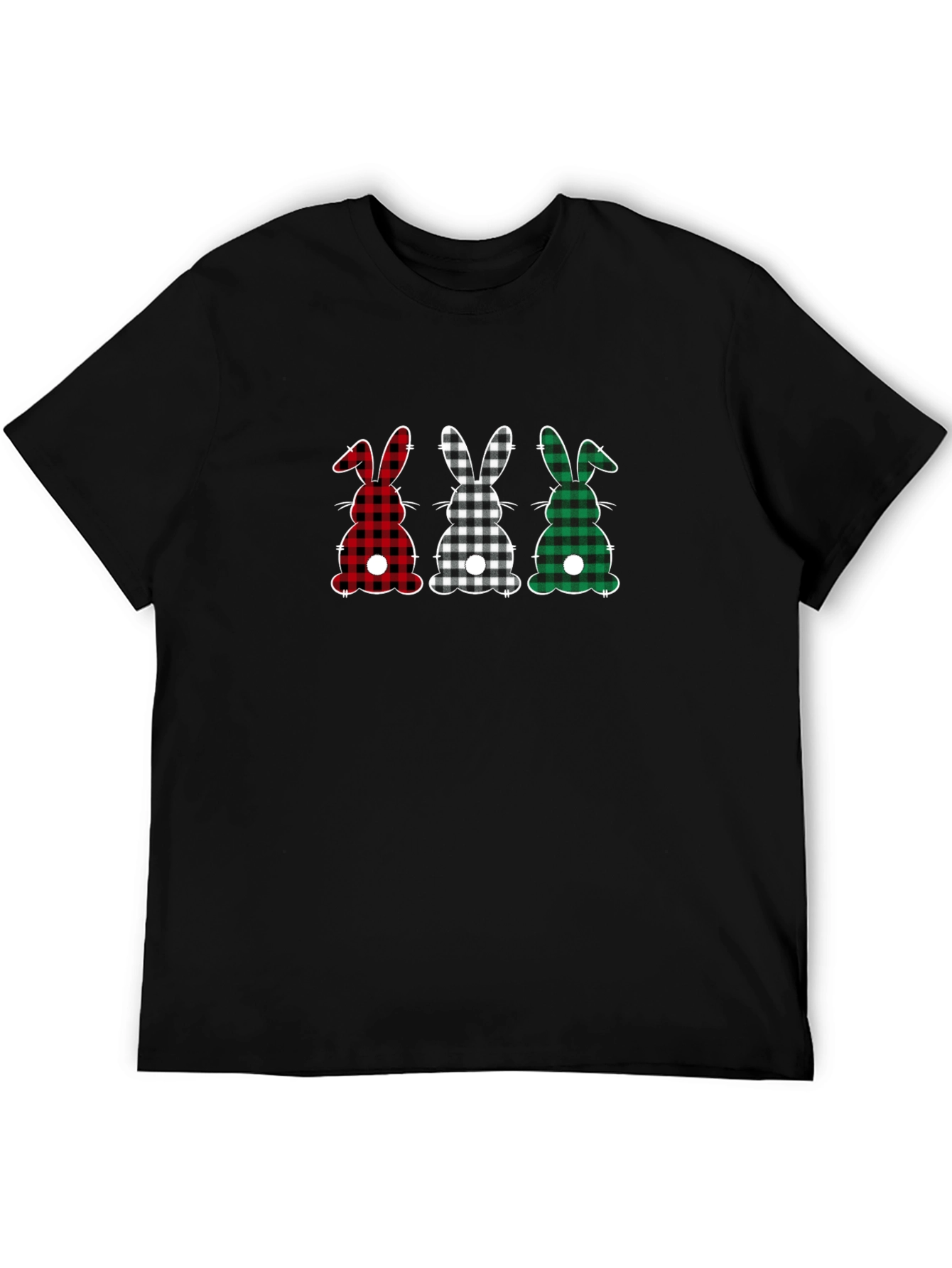 Plaid Easter Bunny Tee