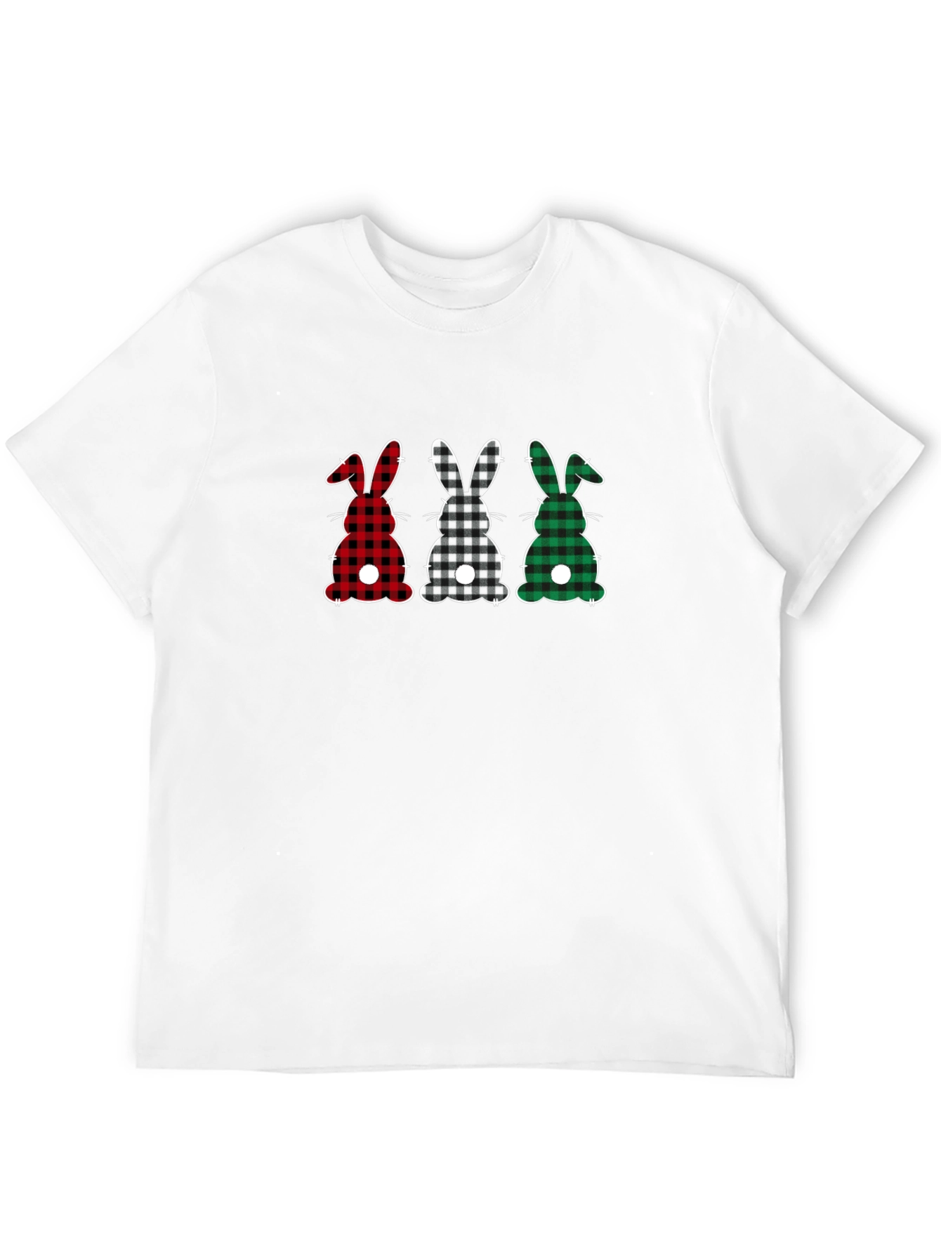 Plaid Easter Bunny Tee