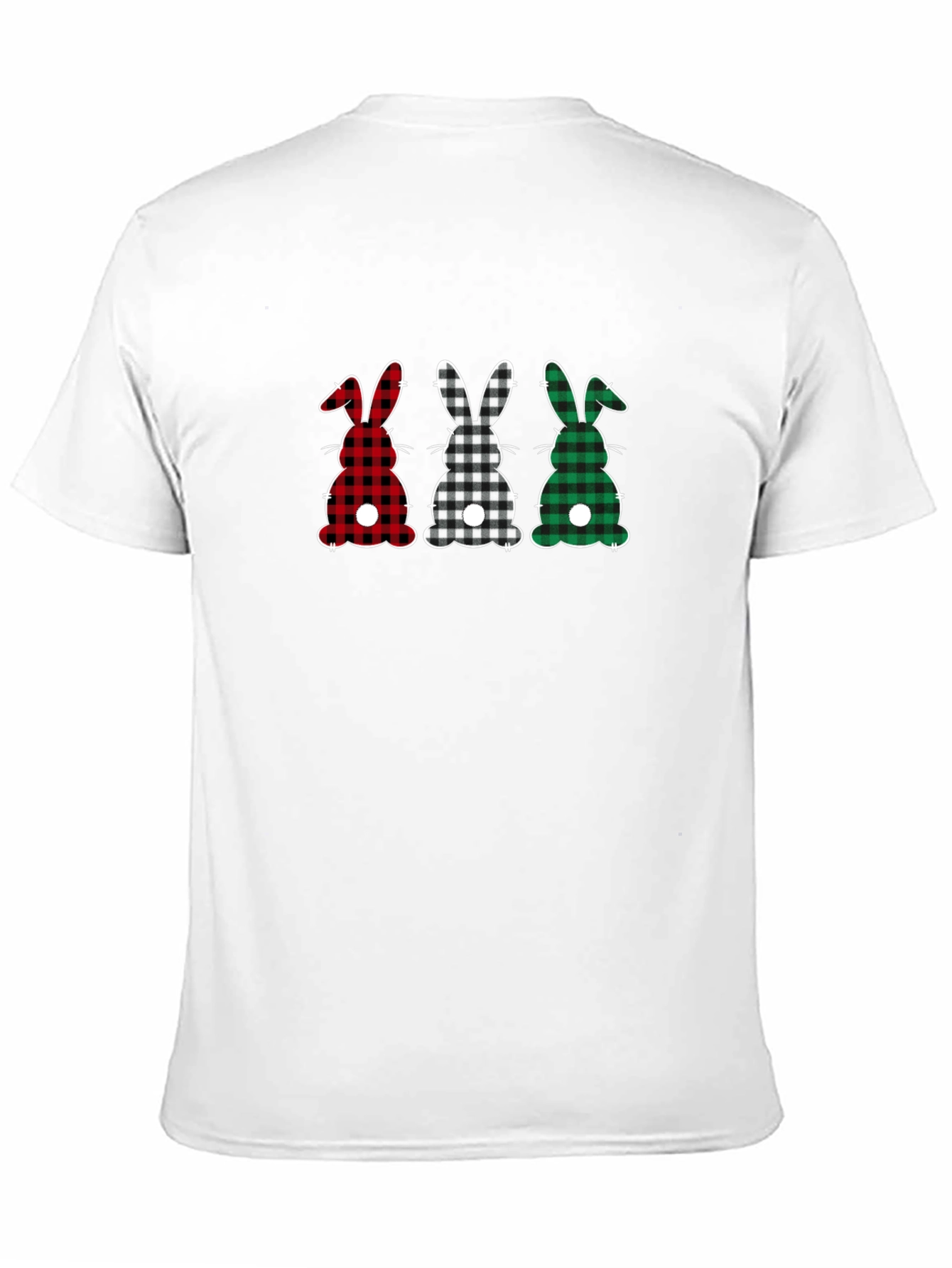 Plaid Easter Bunny Tee
