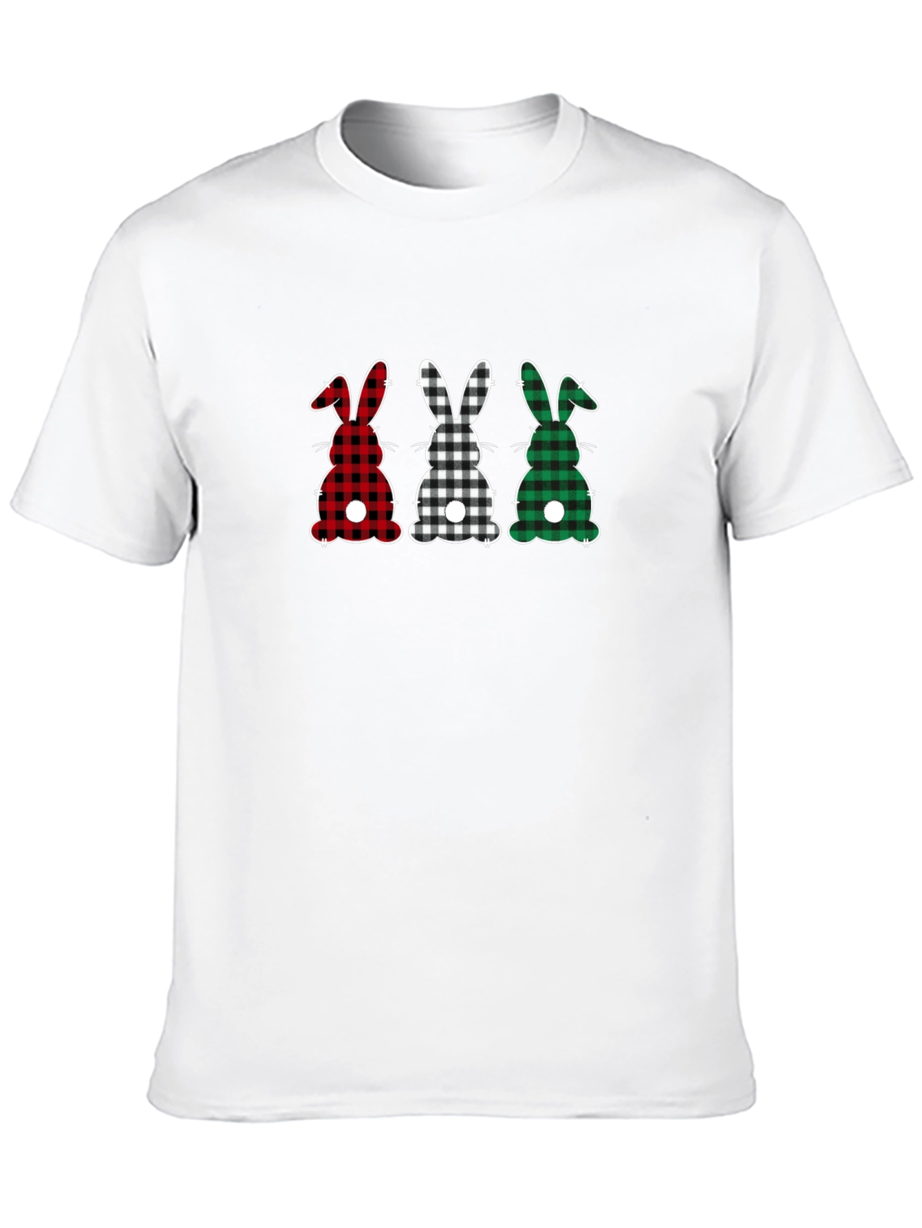 Plaid Easter Bunny Tee