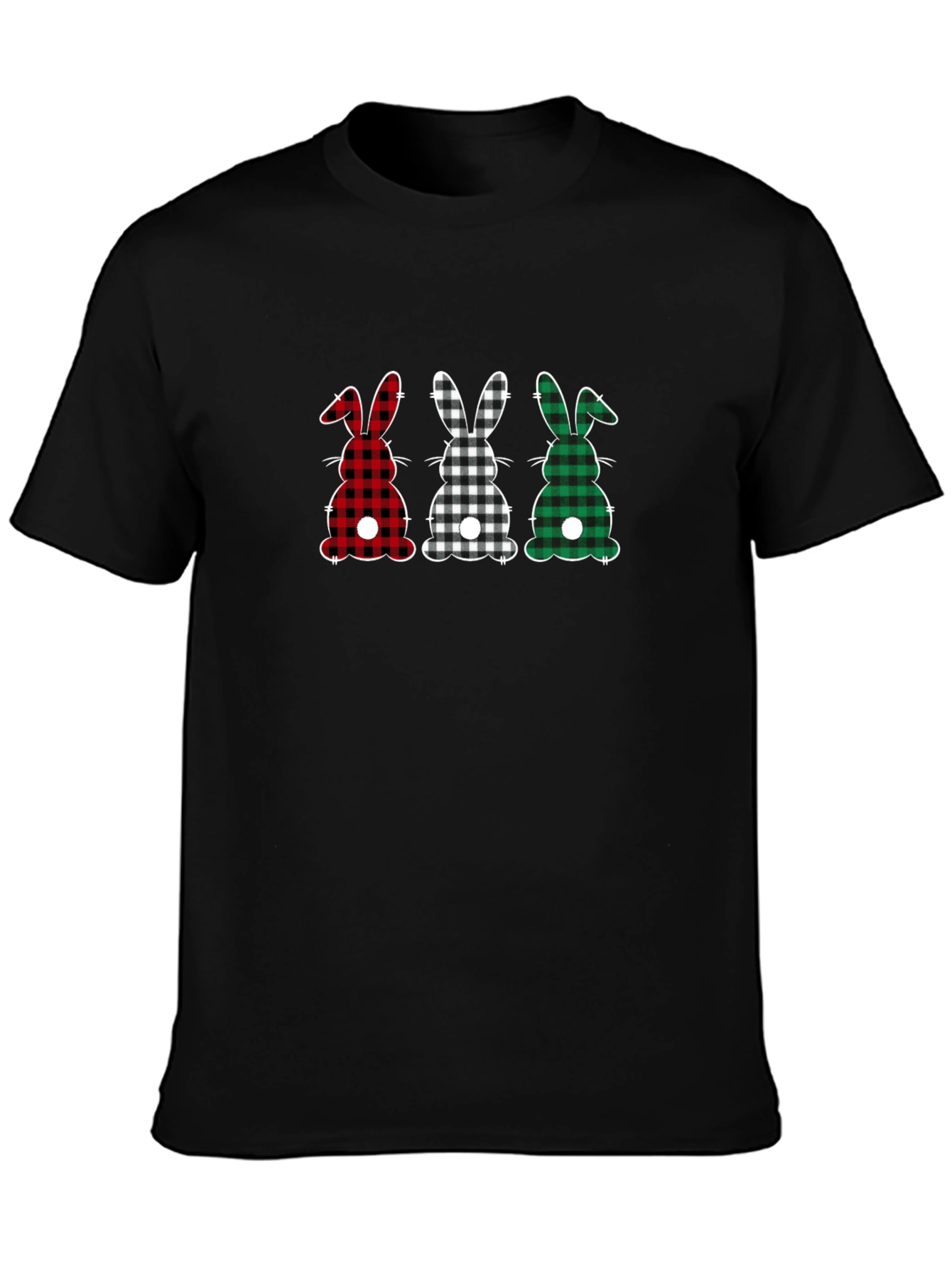 Plaid Easter Bunny Tee