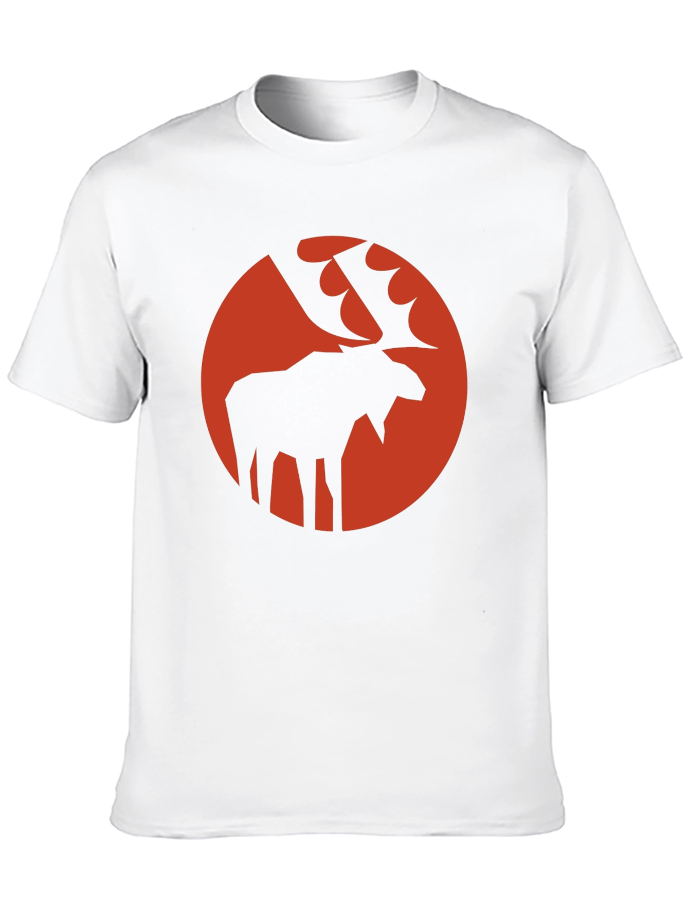 Moose Silhouette Graphic Tee - Stylish Black T-Shirt