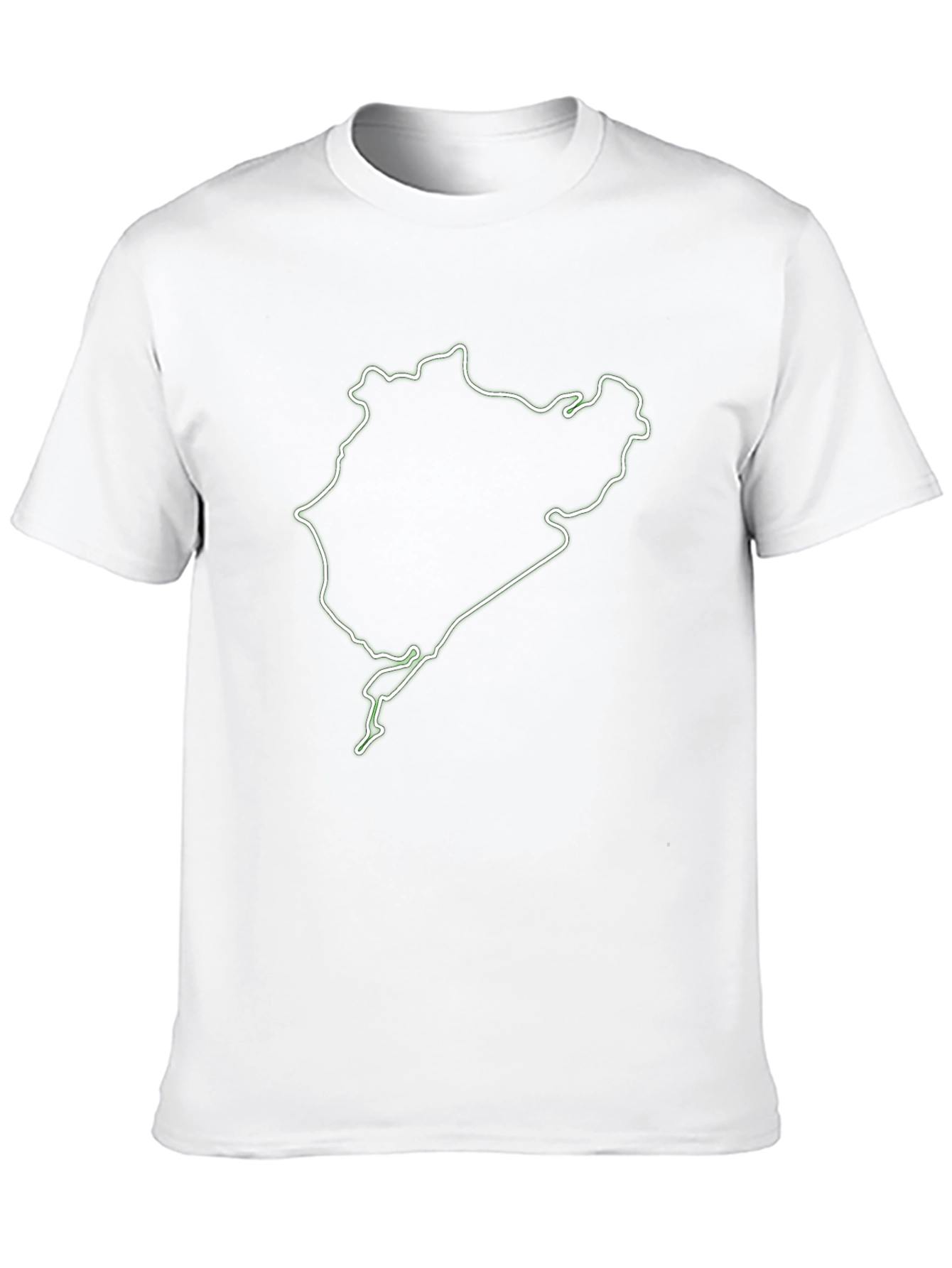 Nürburgring Circuit Outline Graphic Tee - Black