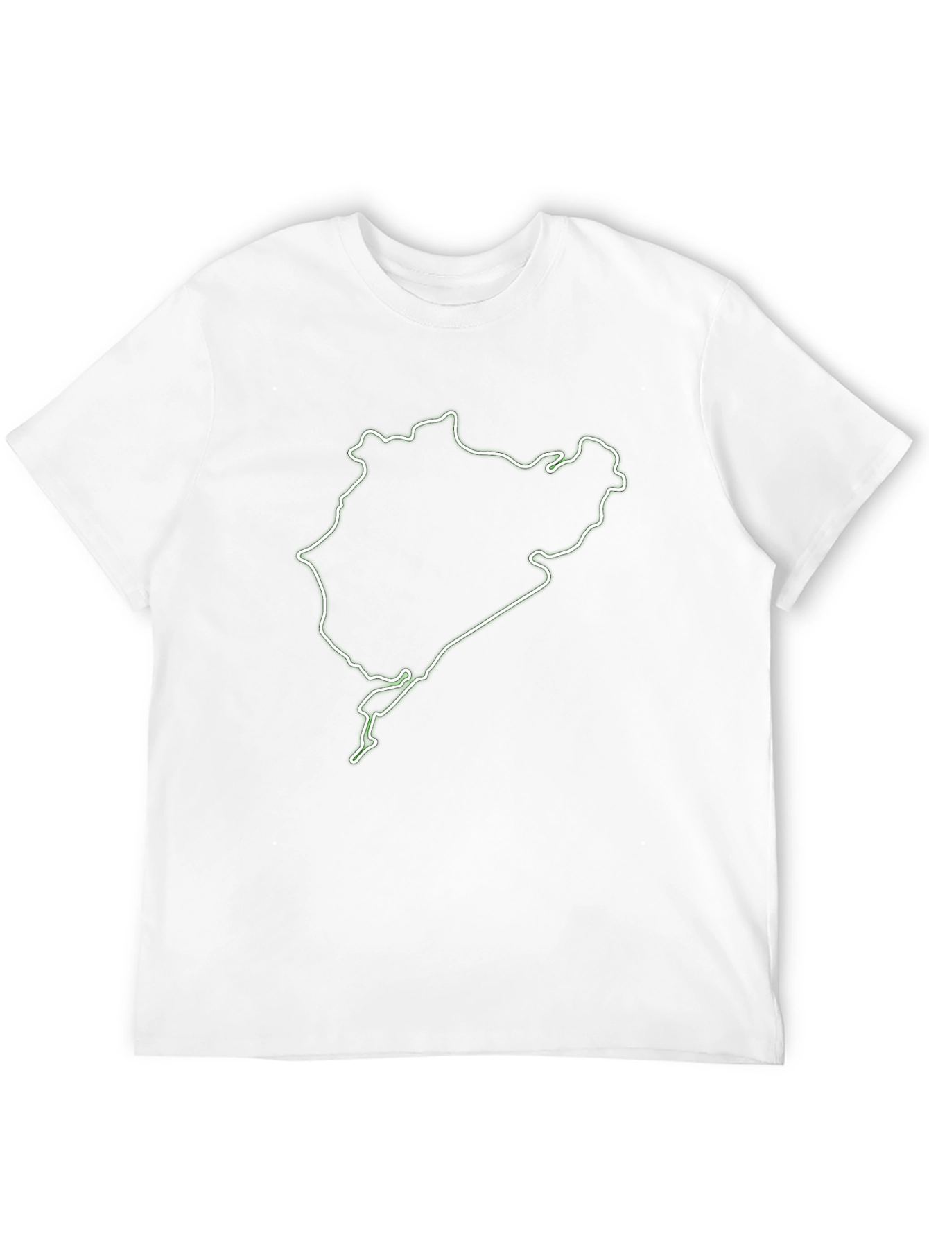 Nürburgring Circuit Outline Graphic Tee - Black