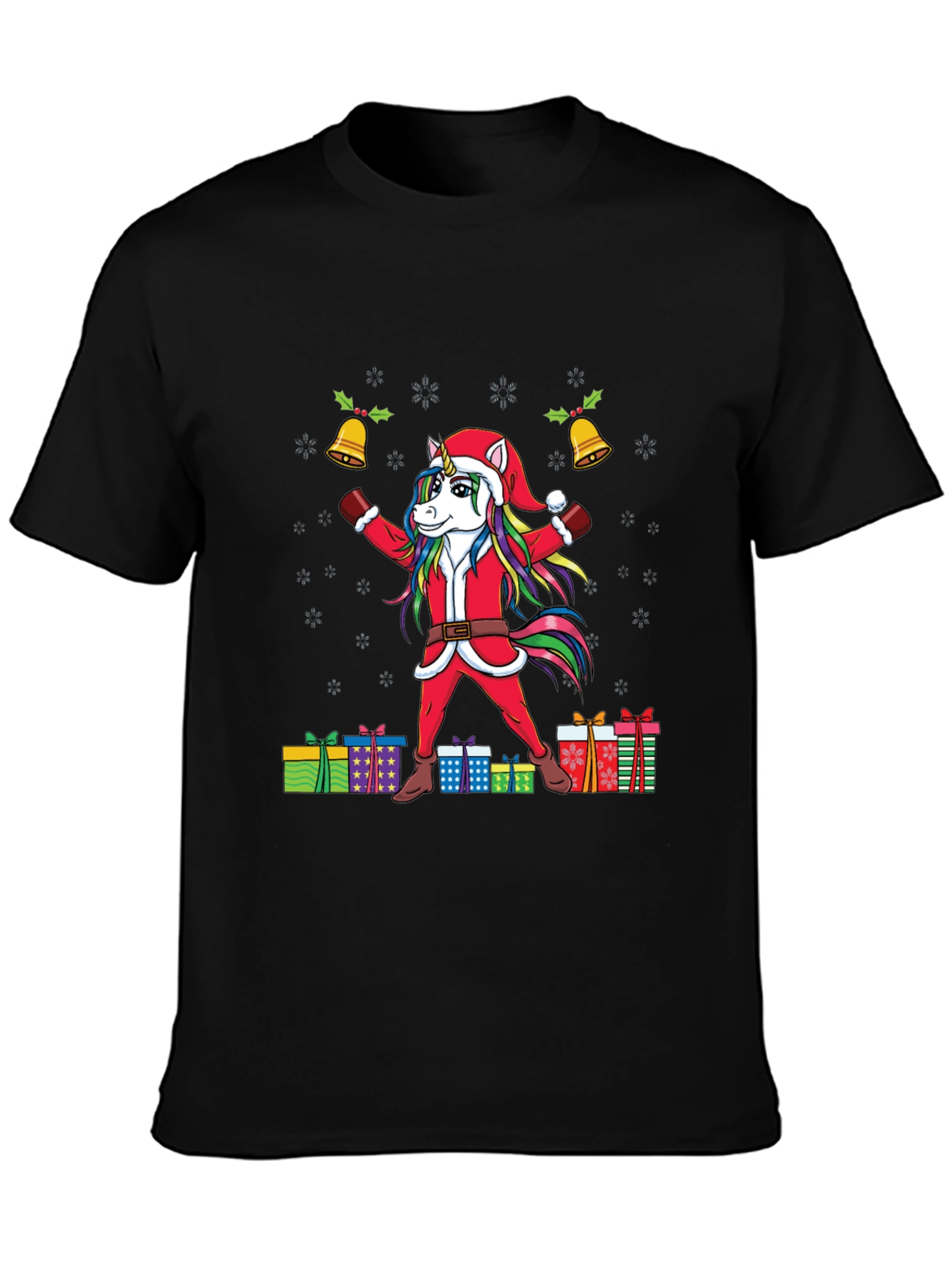 Unicorn Santa Christmas T-Shirt
