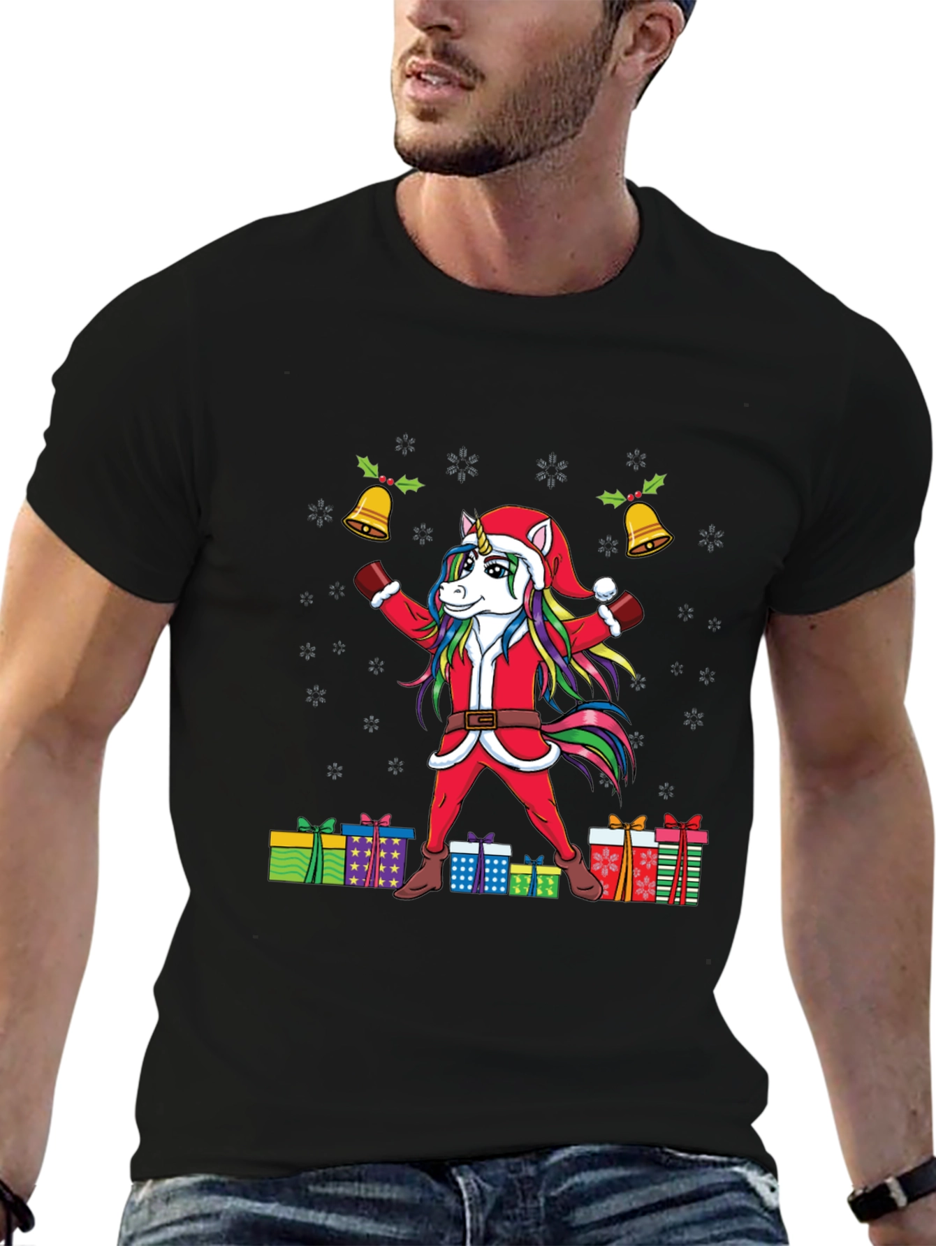 Unicorn Santa Christmas T-Shirt