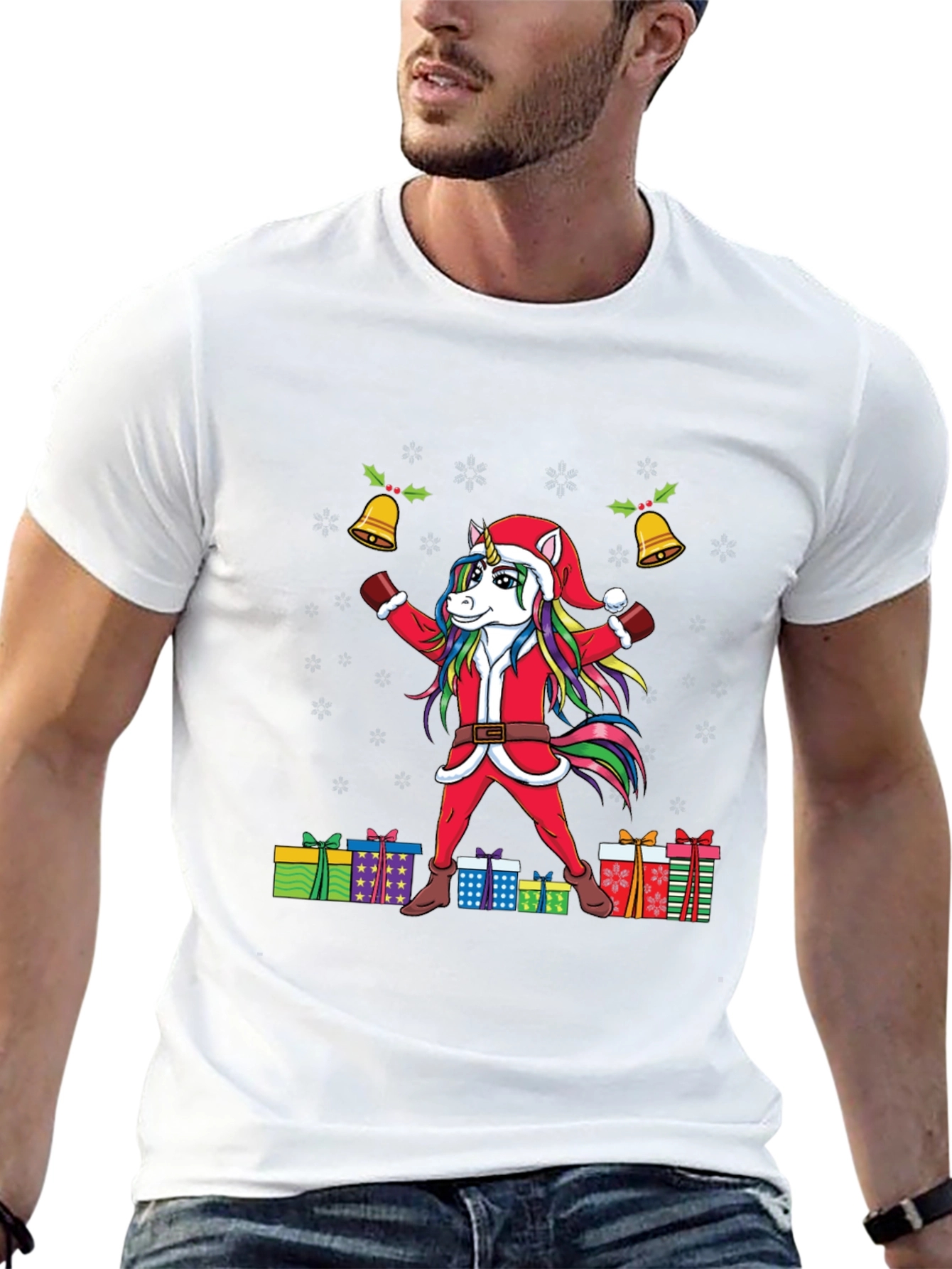 Unicorn Santa Christmas T-Shirt