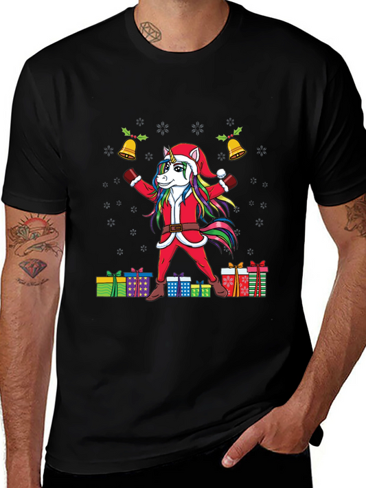 Unicorn Santa Christmas T-Shirt