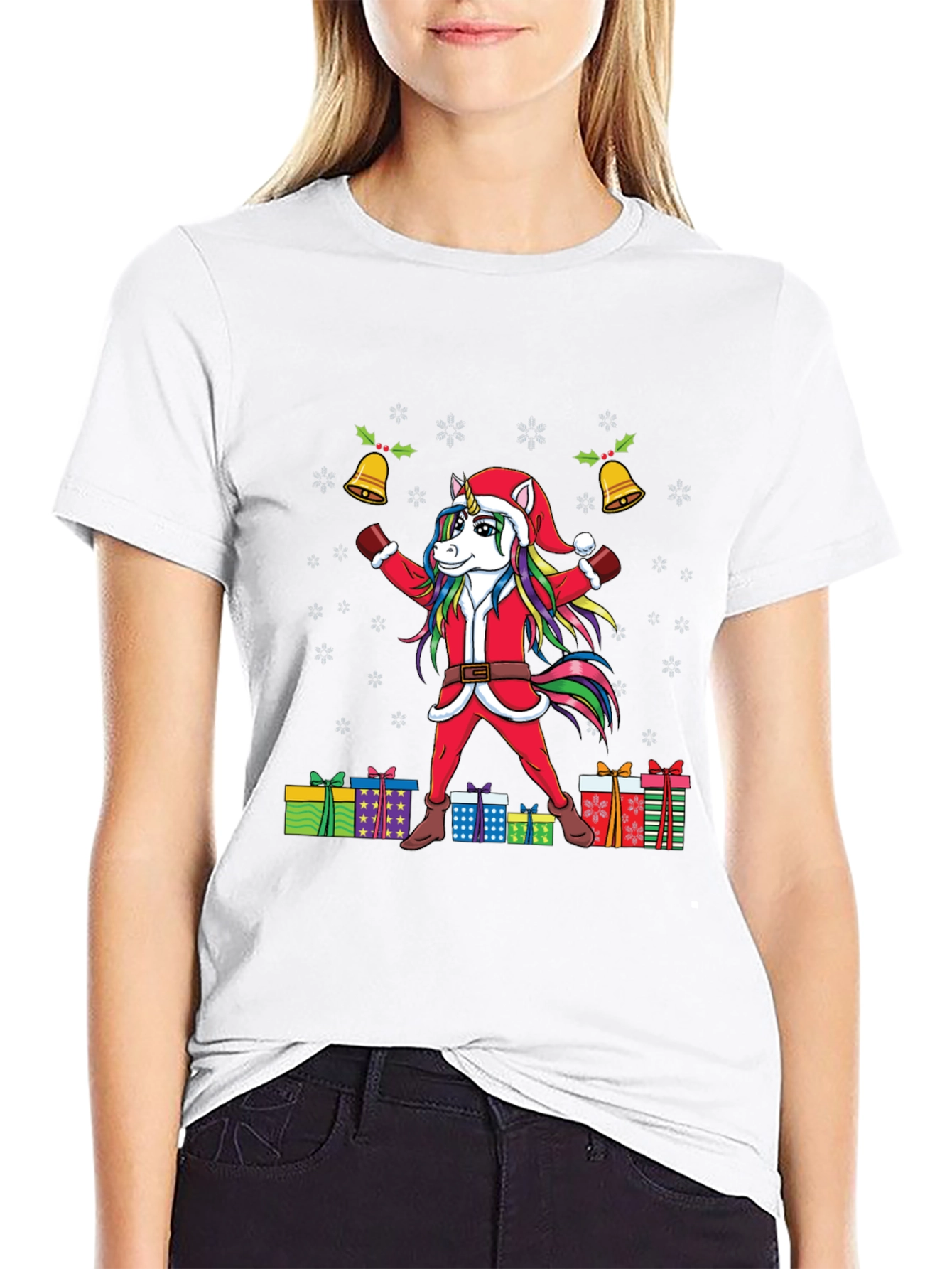 Unicorn Santa Christmas T-Shirt