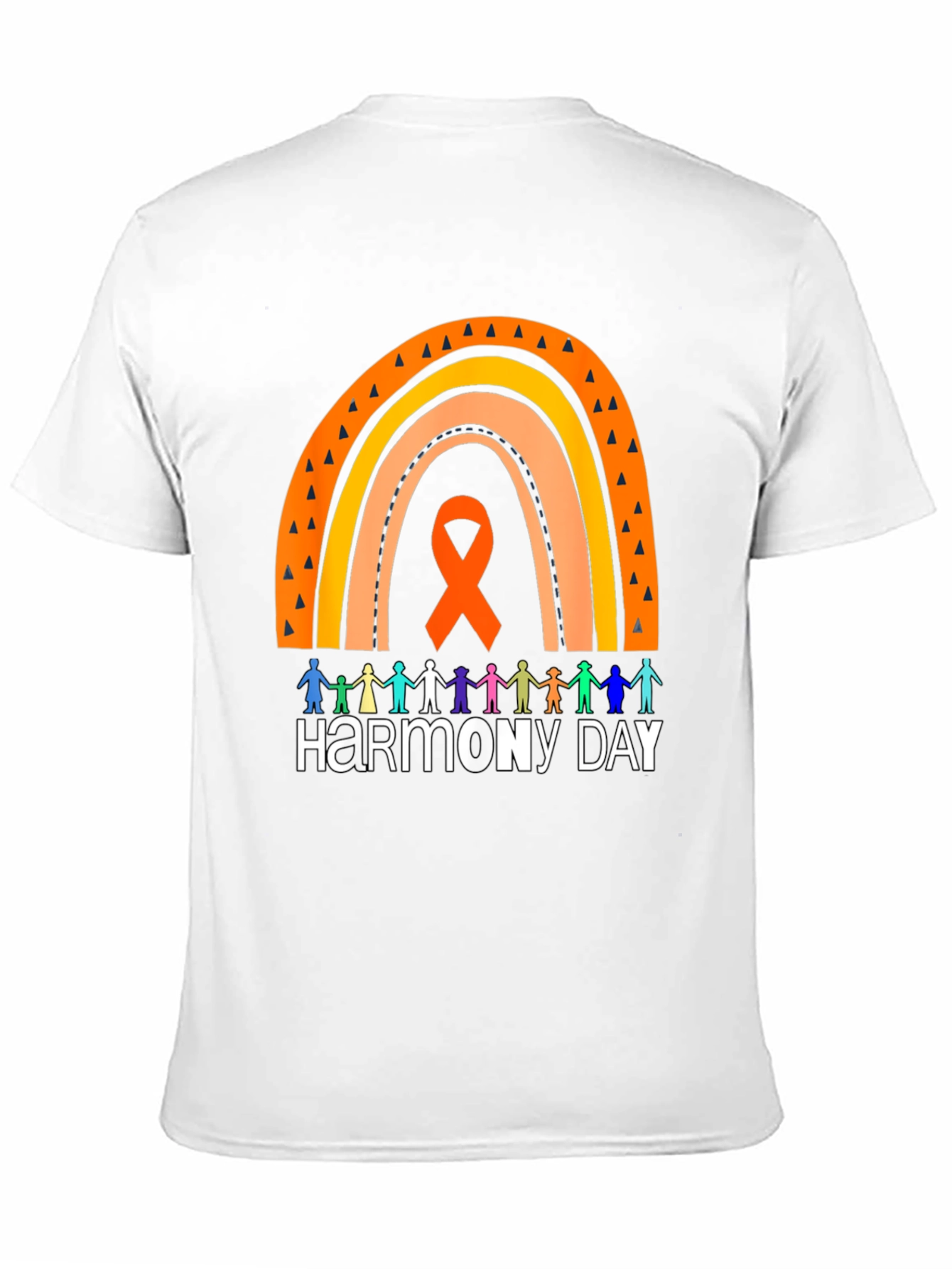 Harmony Day Graphic Tee - Rainbow & People Design