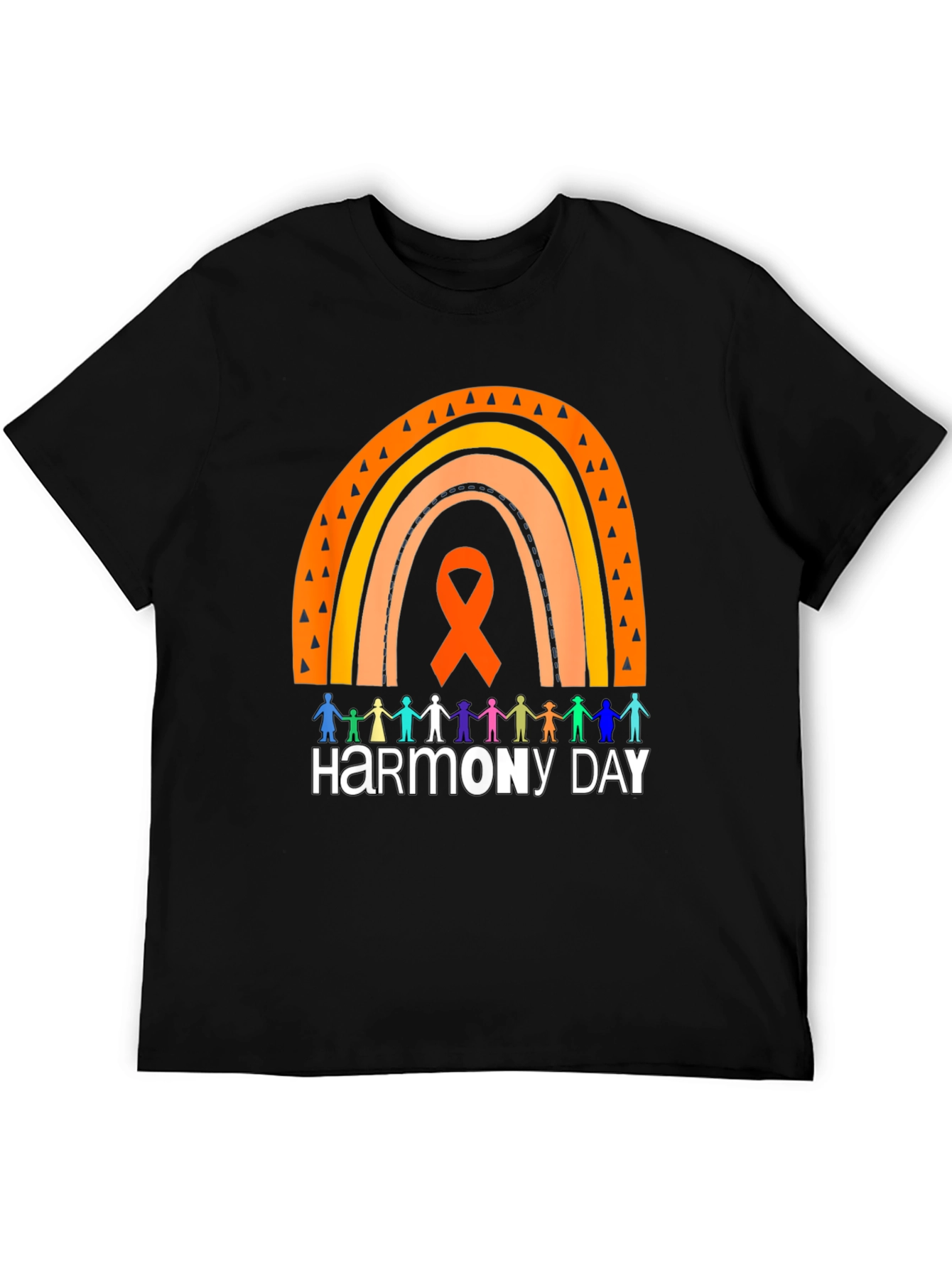Harmony Day Graphic Tee - Rainbow & People Design