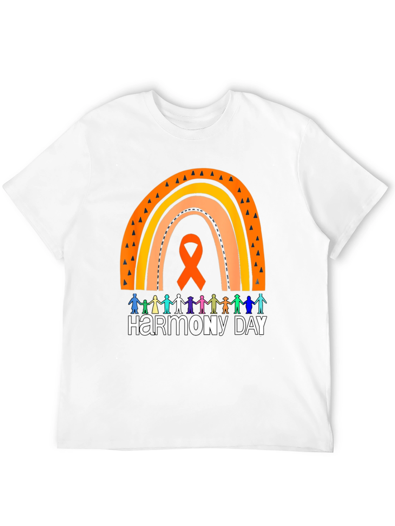 Harmony Day Graphic Tee - Rainbow & People Design
