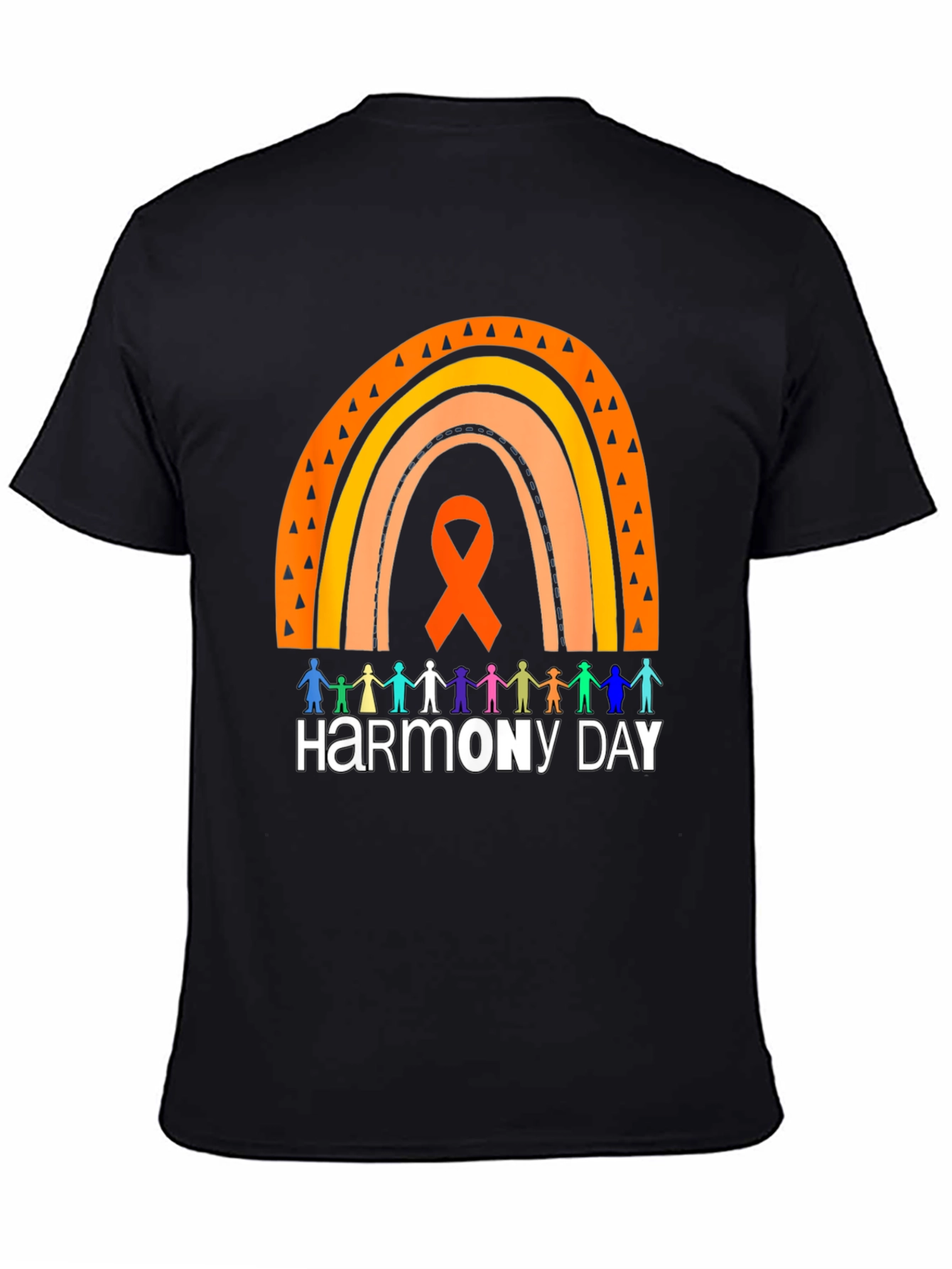 Harmony Day Graphic Tee - Rainbow & People Design