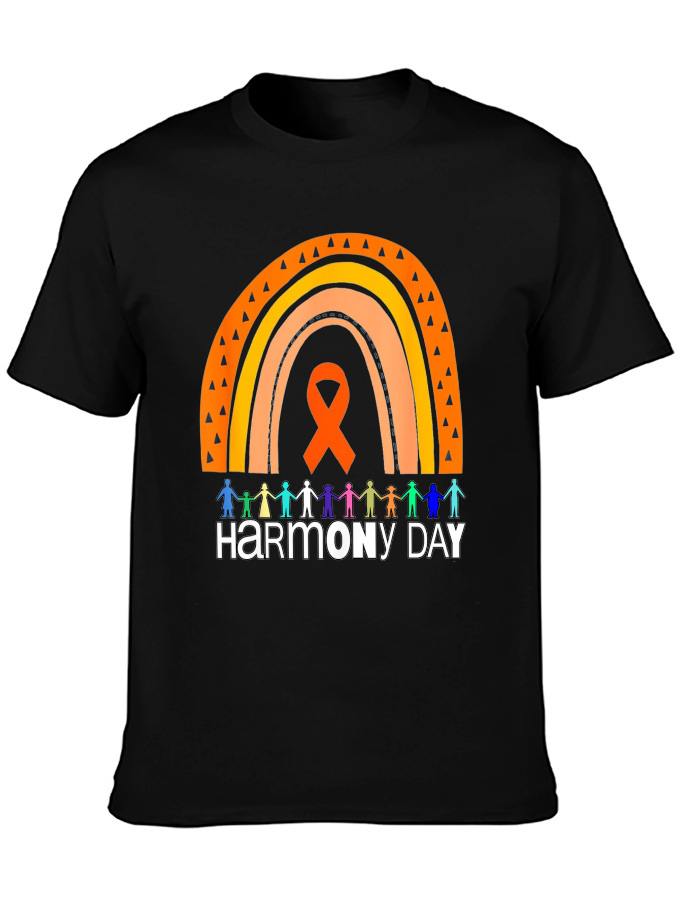 Harmony Day Graphic Tee - Rainbow & People Design