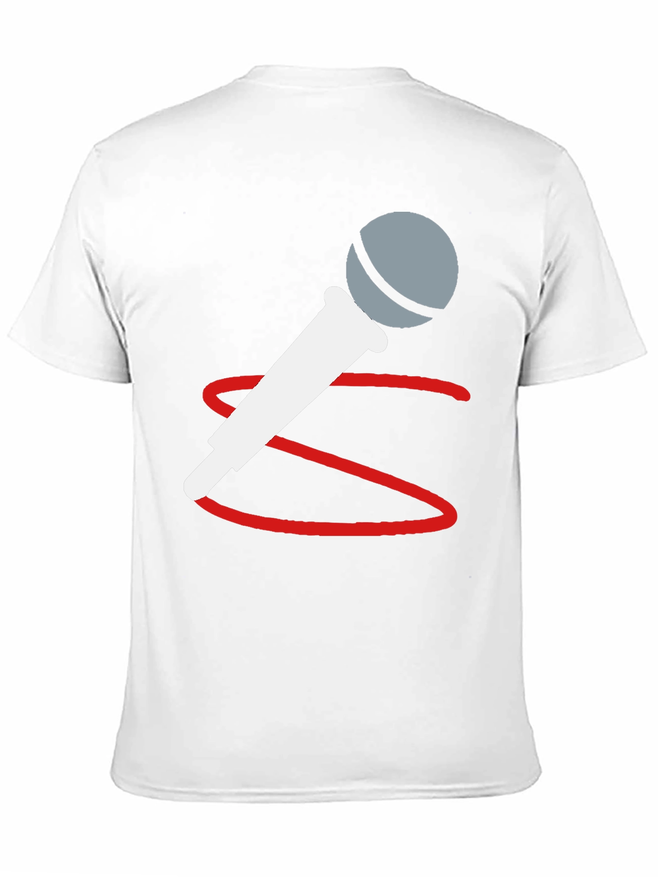 Microphone Graphic Tee - Black Casual T-Shirt