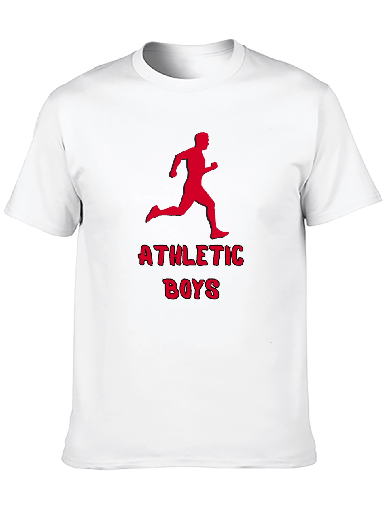 Athletic Boys Graphic Tee - Running Man Print