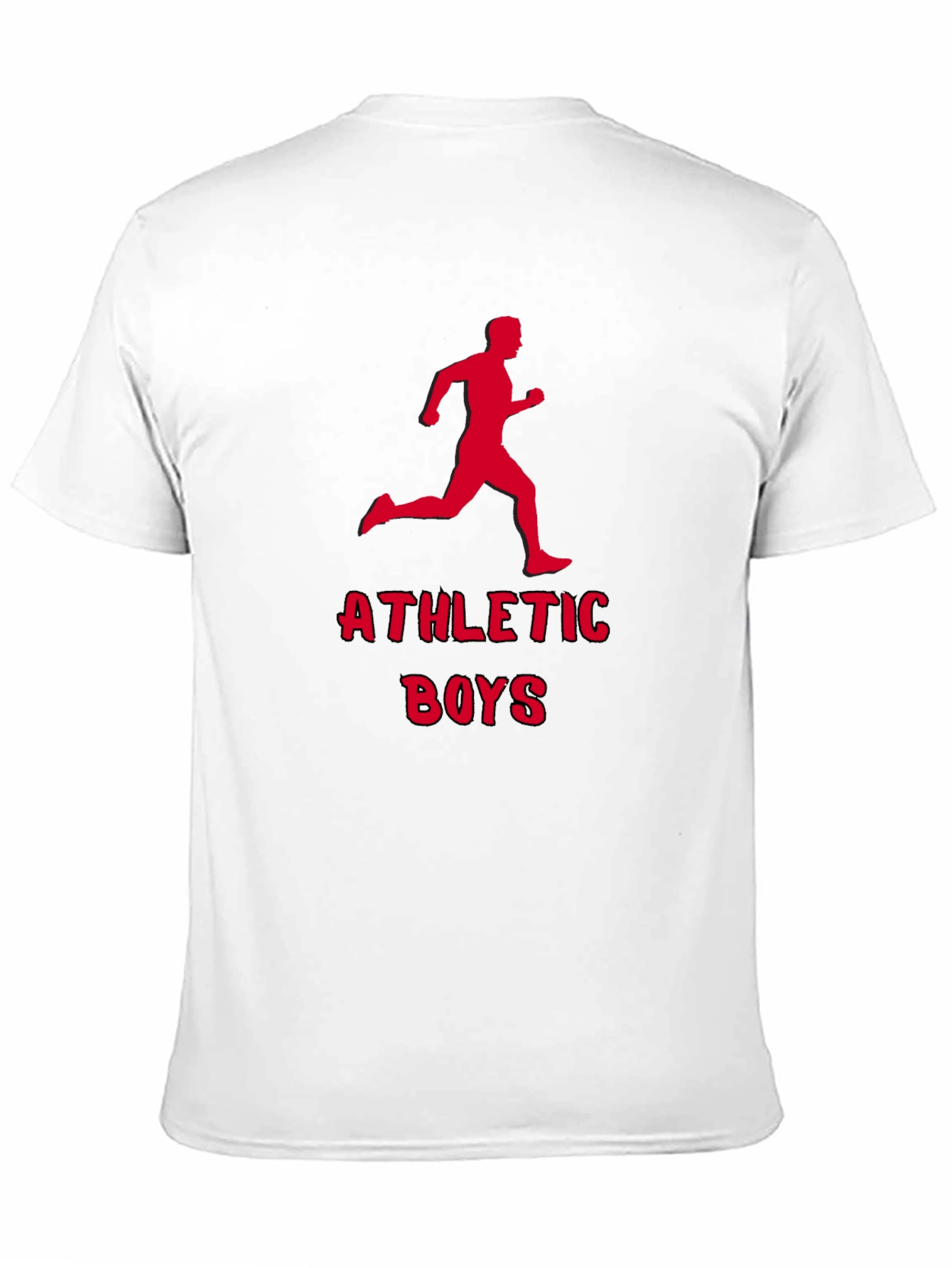 Athletic Boys Graphic Tee - Running Man Print