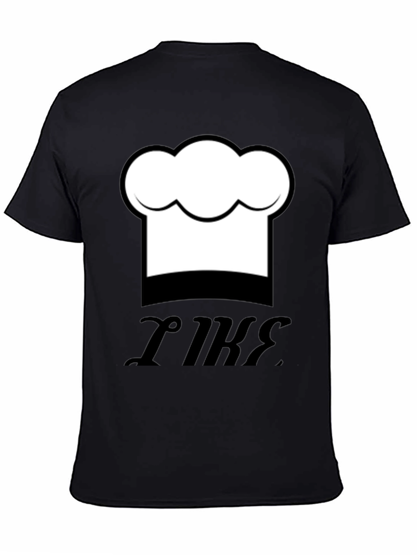 Chef Hat Graphic Black T-Shirt - Funny Cooking Tee