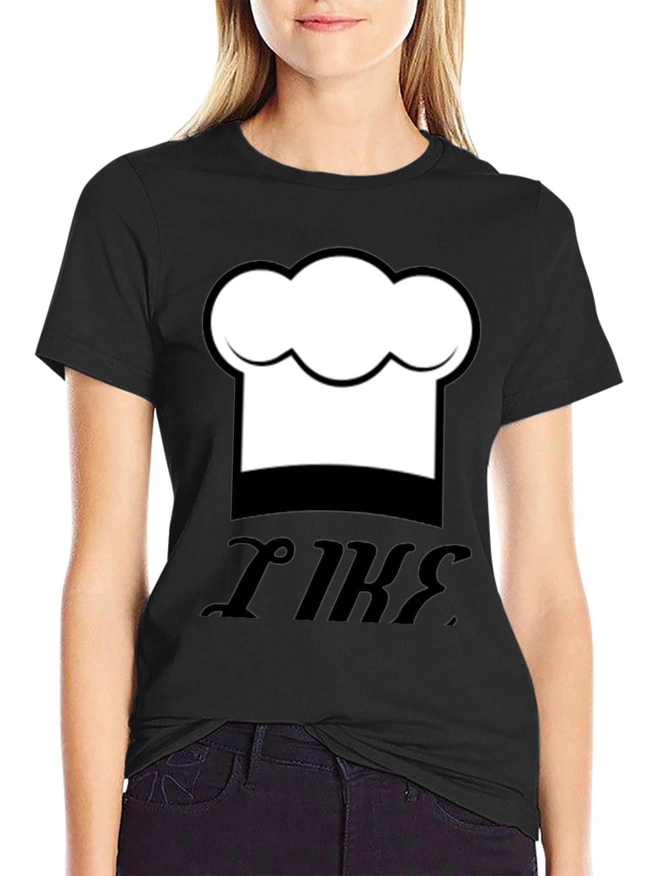 Chef Hat Graphic Black T-Shirt - Funny Cooking Tee