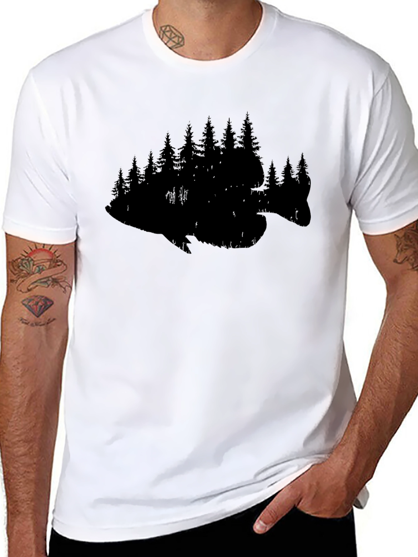 Fish & Trees Graphic Tee