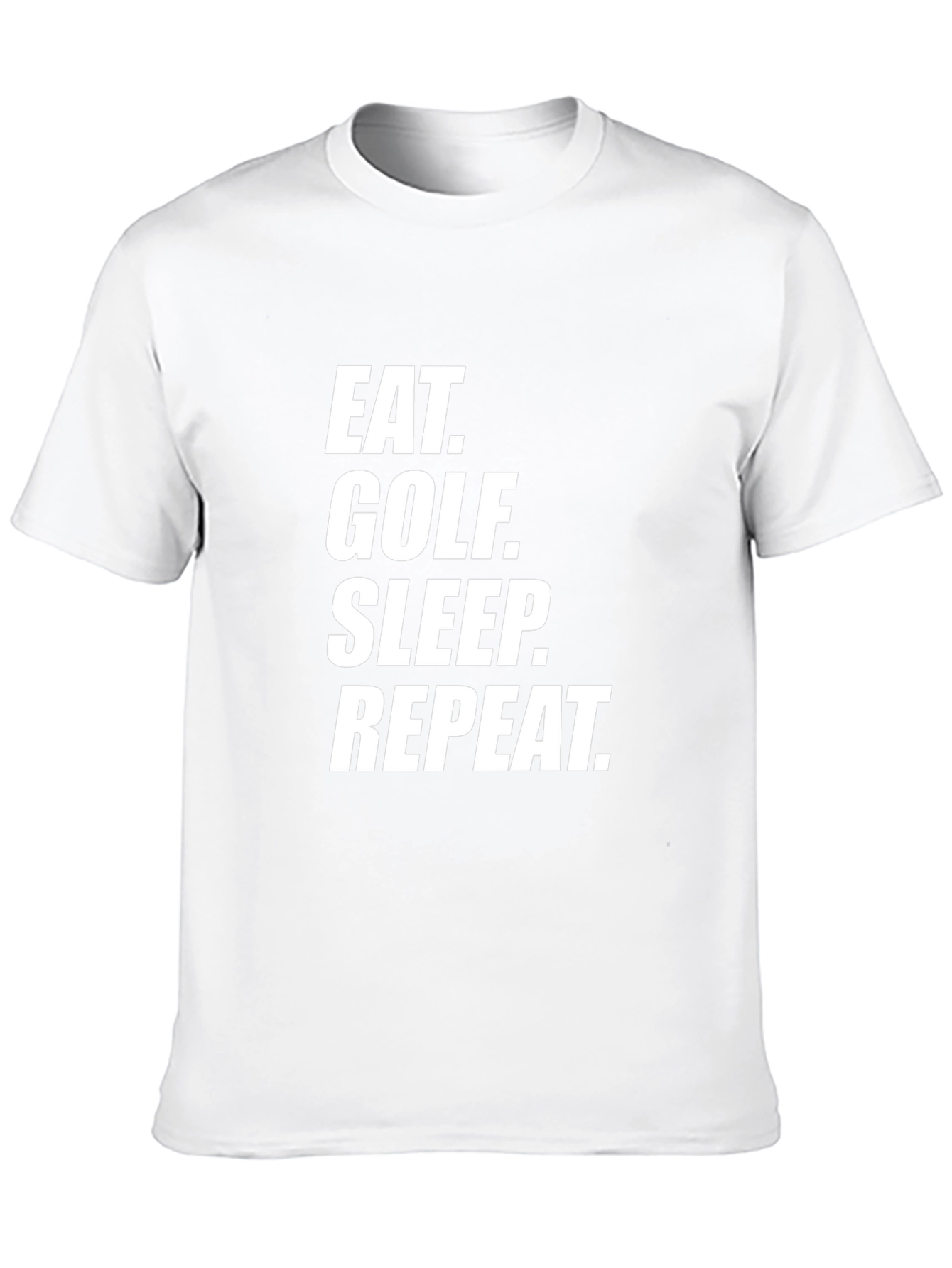Eat Golf Sleep Repeat Black T-Shirt