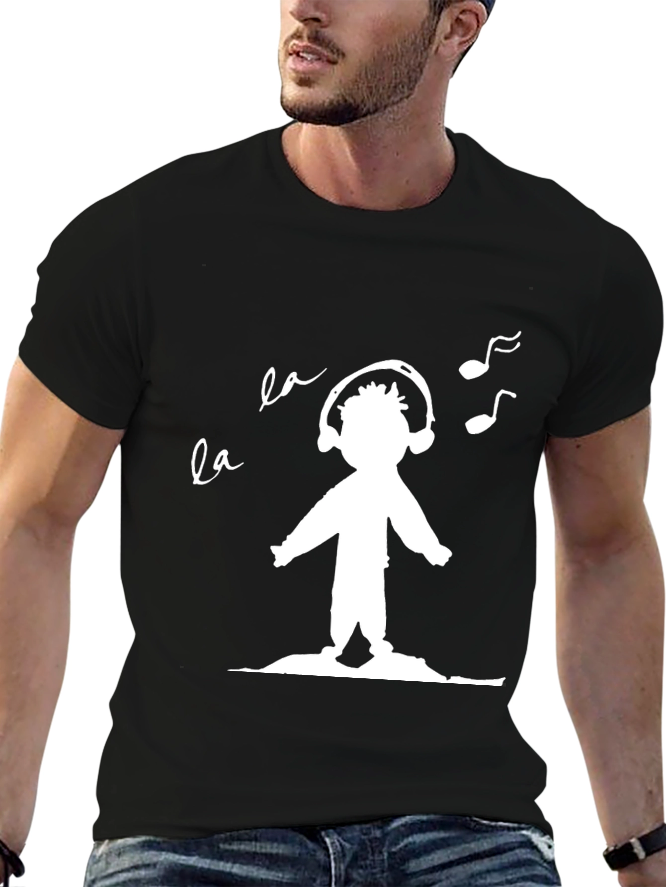 Fun Graphic Tee: Music Lovers Shirt