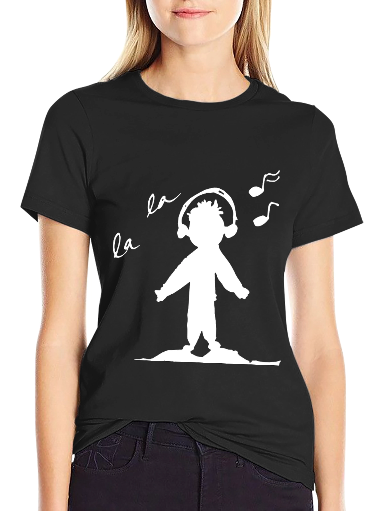 Fun Graphic Tee: Music Lovers Shirt