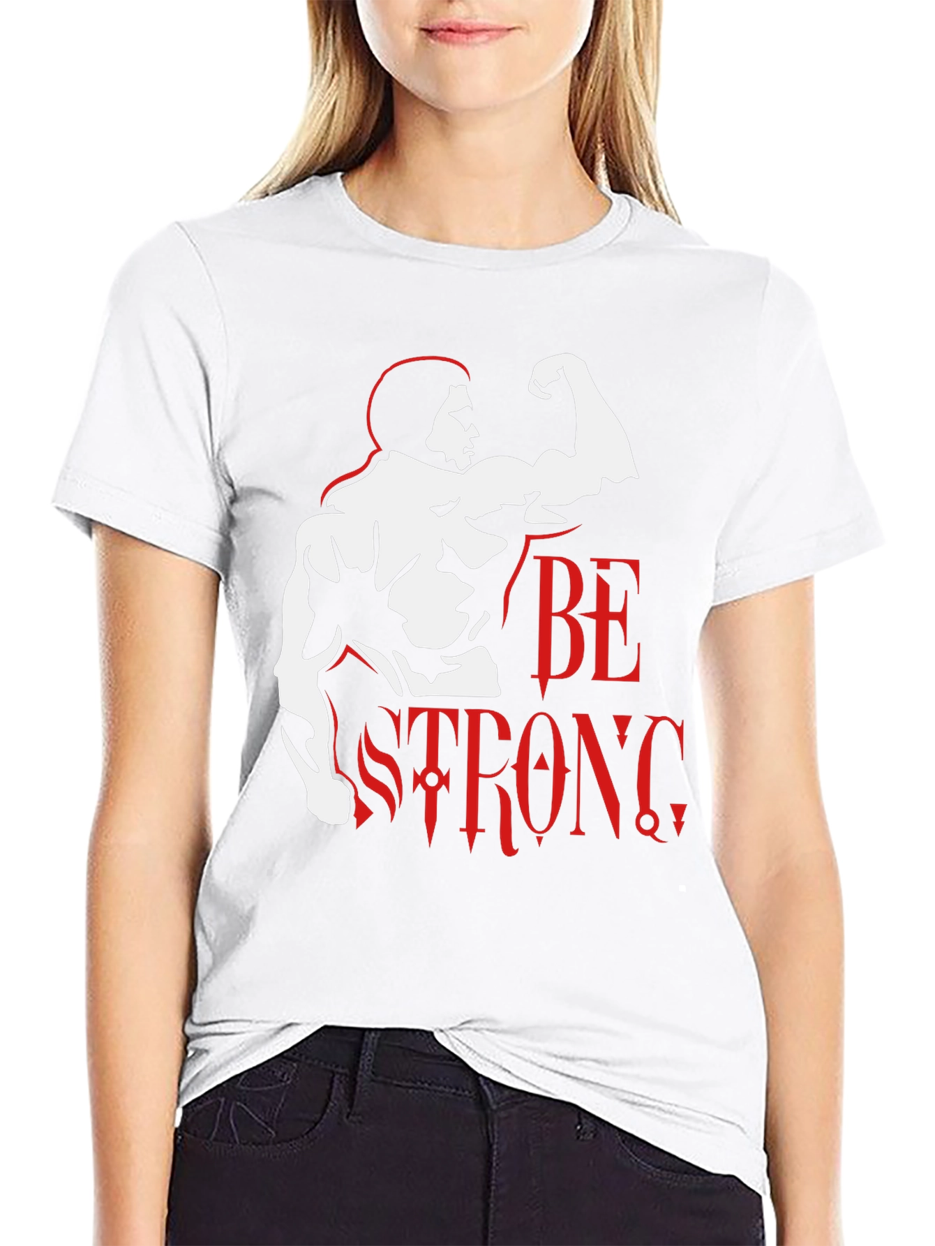 Be Strong Graphic T-Shirt - Black