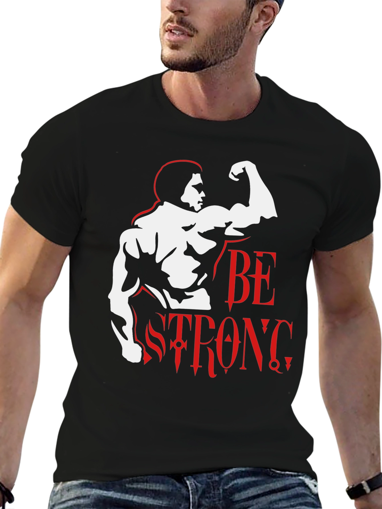 Be Strong Graphic T-Shirt - Black