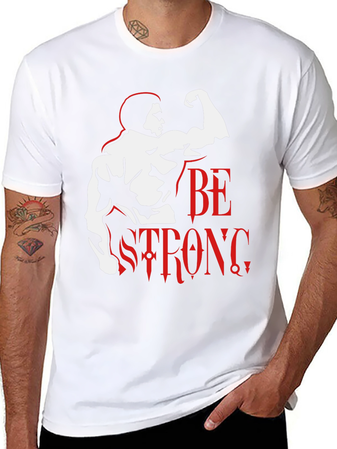 Be Strong Graphic T-Shirt - Black