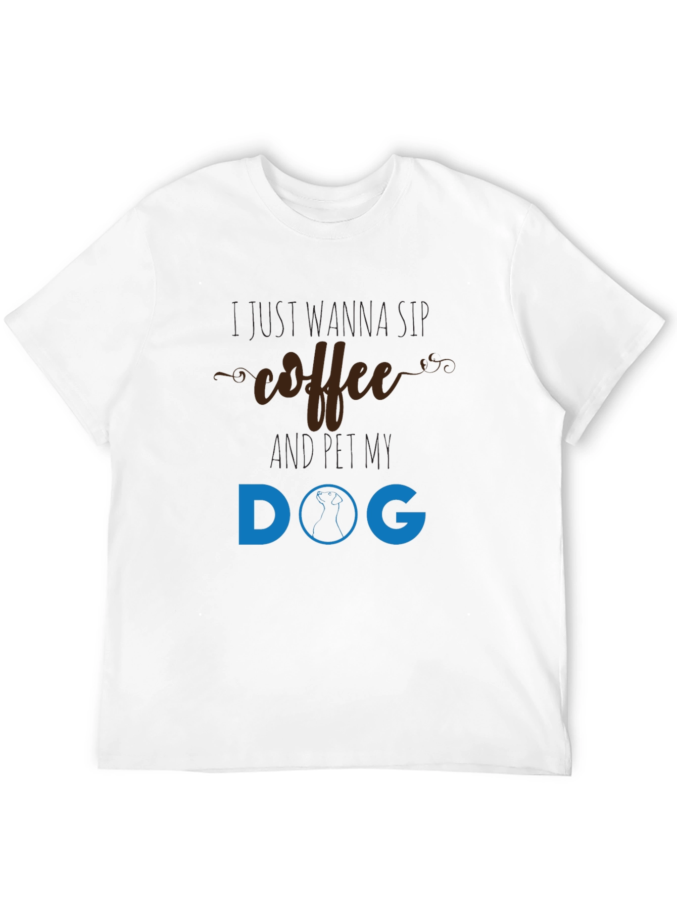 Coffee & Dog T-Shirt - Unisex Black Tee