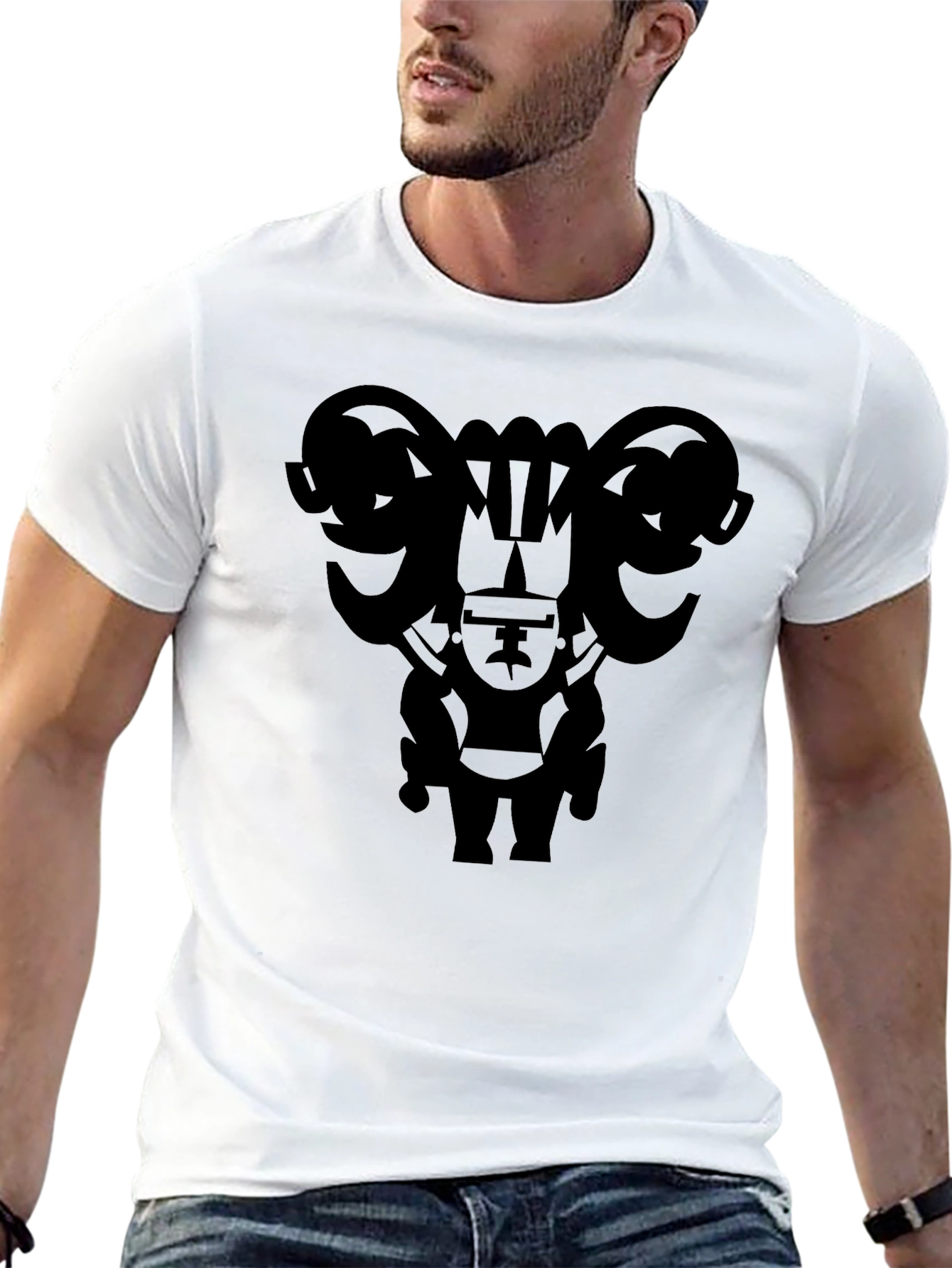 Tribal Art Graphic Black T-Shirt