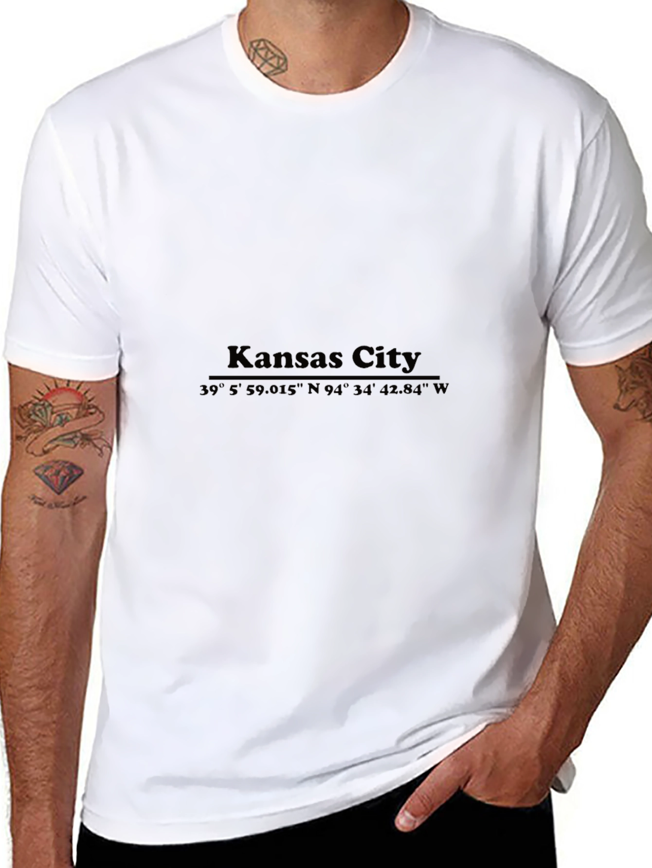 Kansas City Coordinates T-Shirt