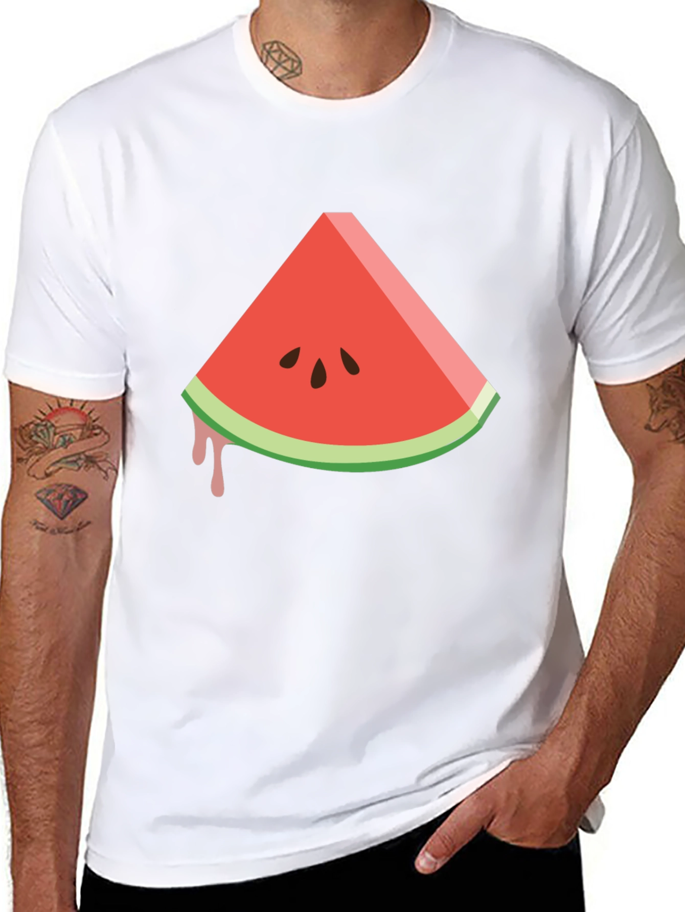 Watermelon Slice Graphic Tee - Cool Summer Style