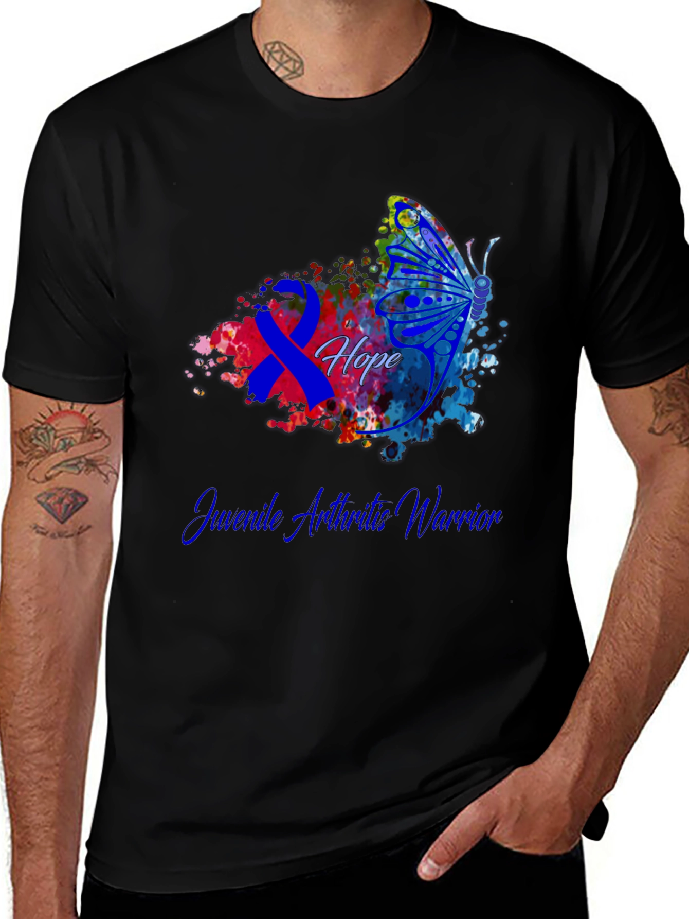 Juvenile Arthritis Warrior Butterfly T-Shirt