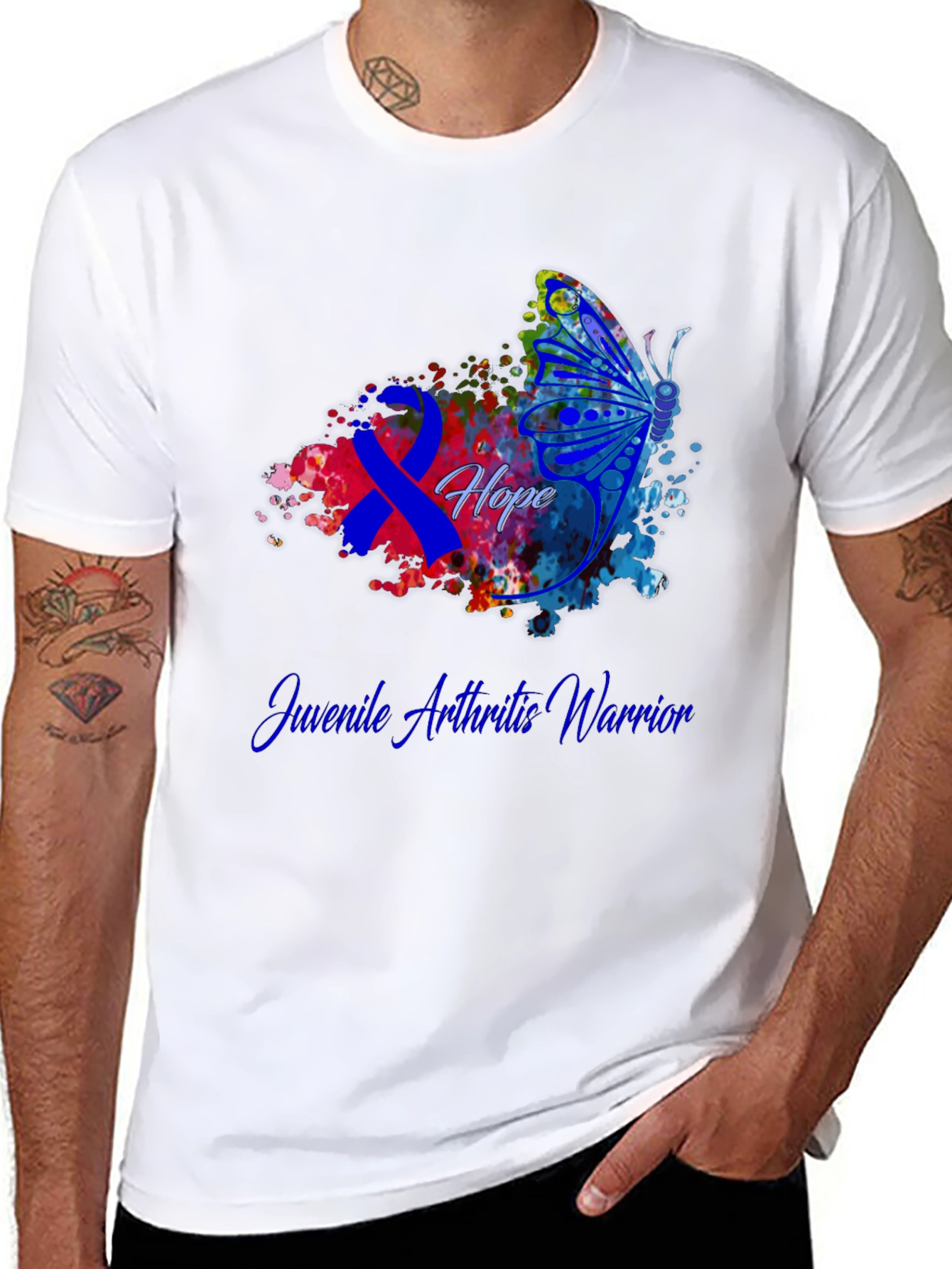 Juvenile Arthritis Warrior Butterfly T-Shirt
