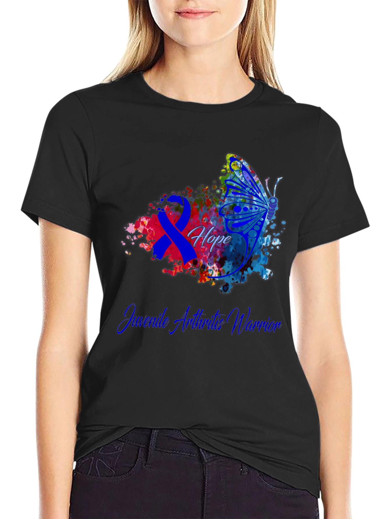 Juvenile Arthritis Warrior Butterfly T-Shirt